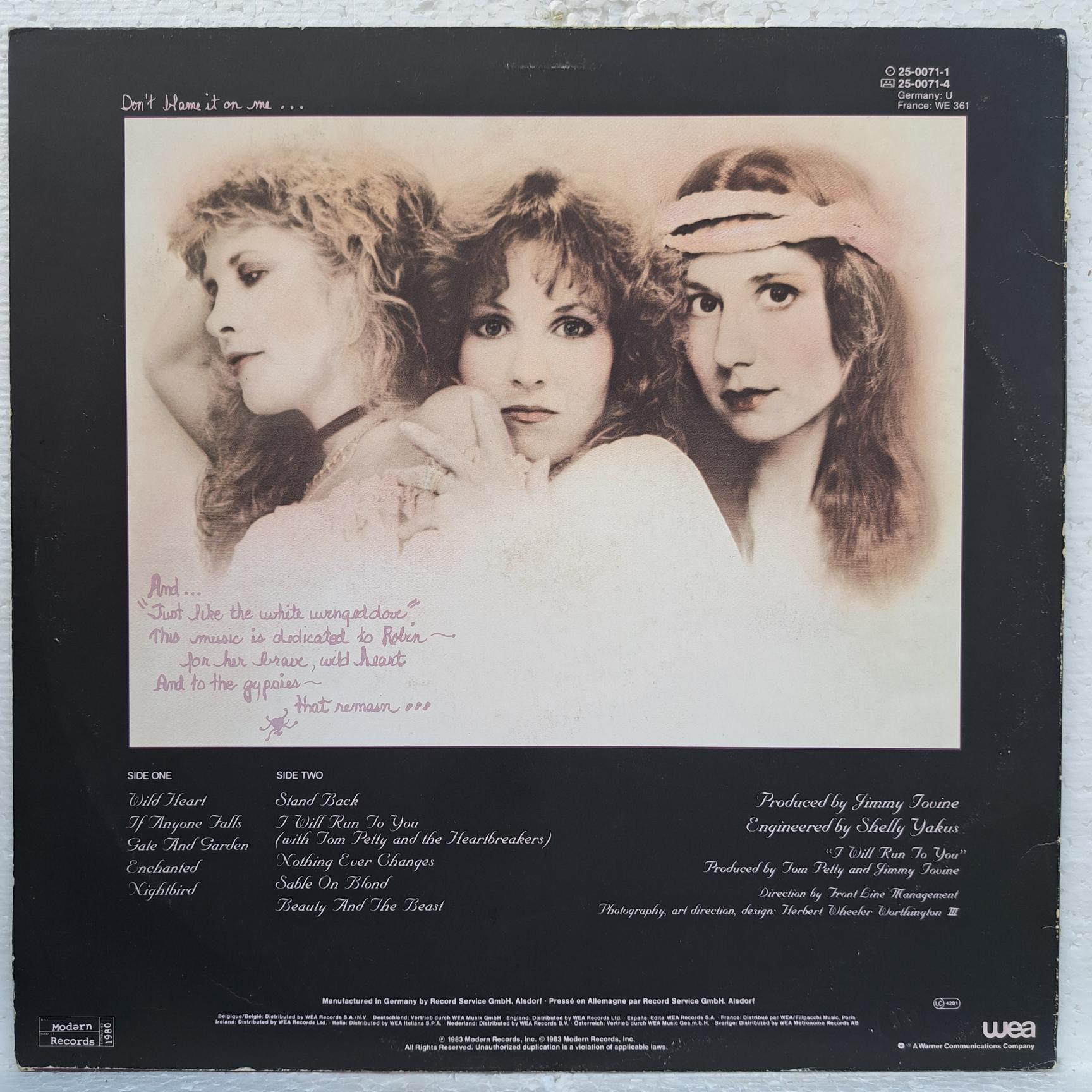 Stevie Nicks – The Wild Heart - Disc VINIL LP EX - imagine 3