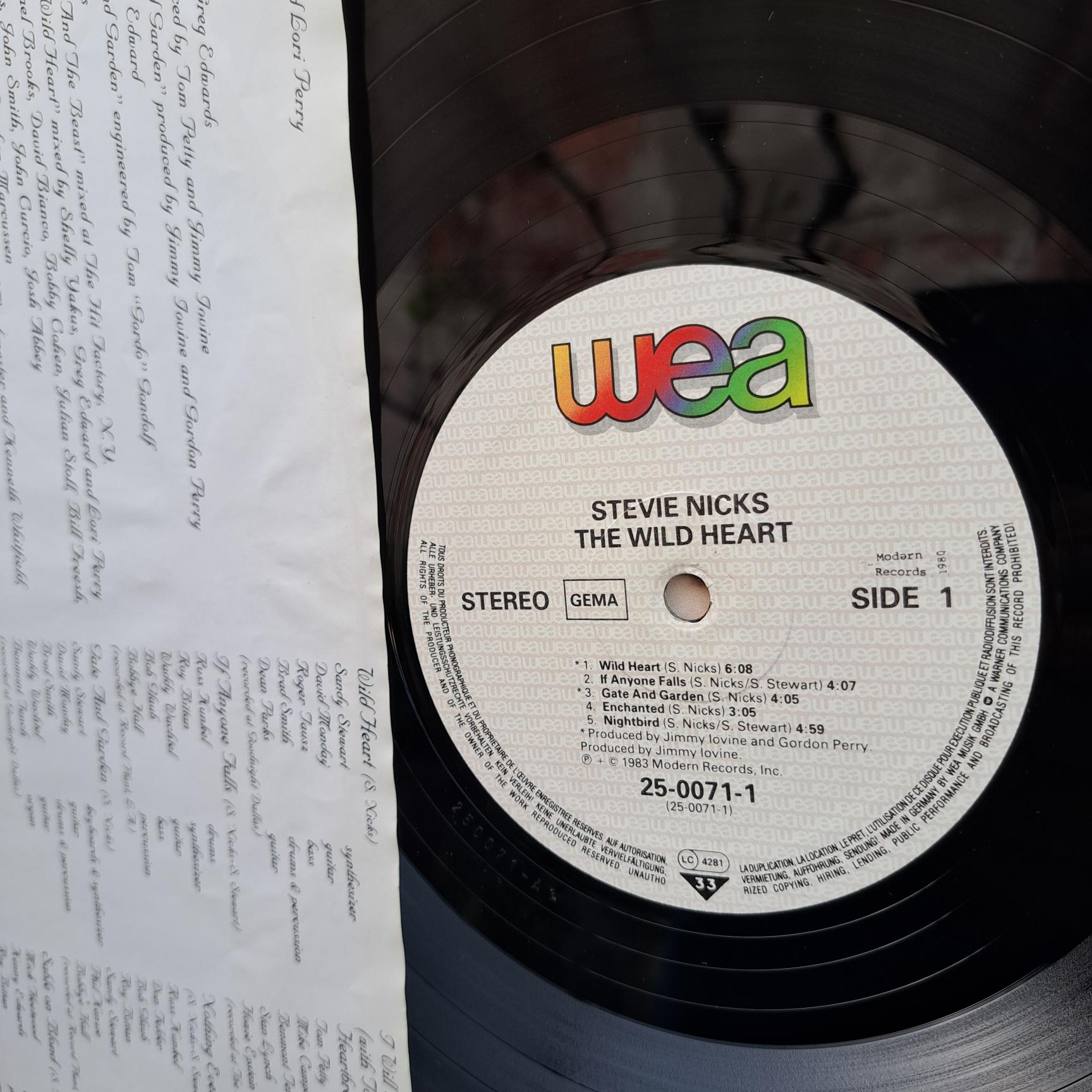 Stevie Nicks – The Wild Heart - Disc VINIL LP EX - imagine 2