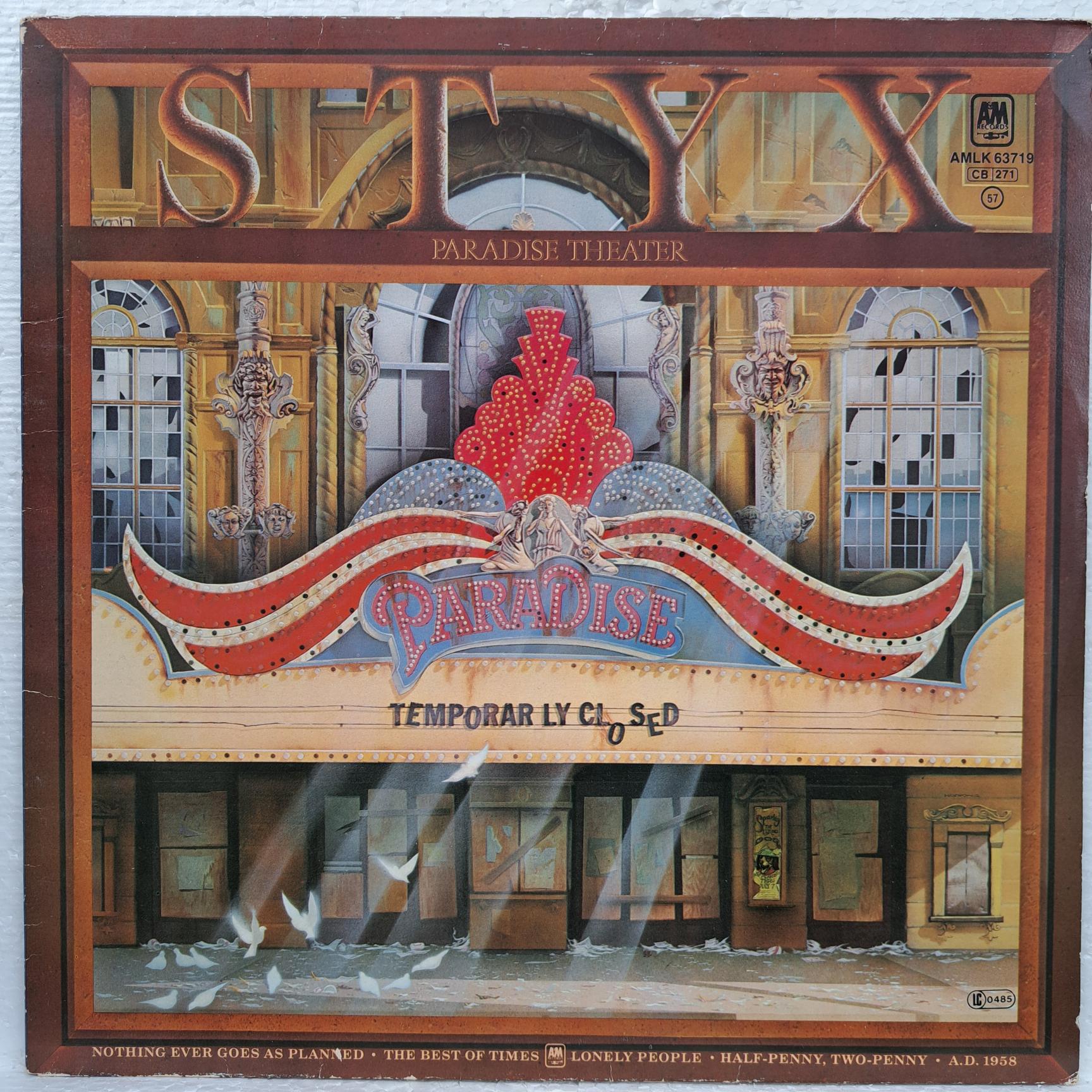 Styx – Paradise Theatre - Disc VINIL LP VG+