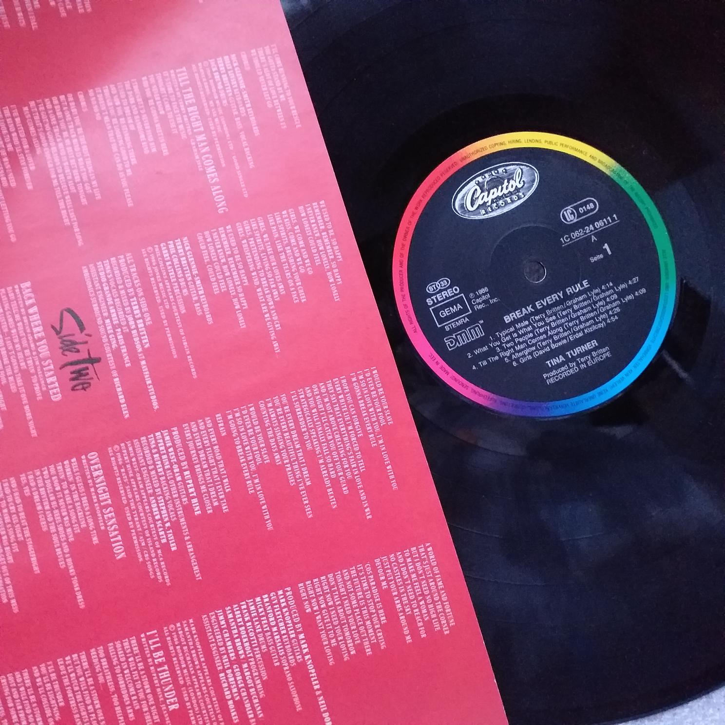 Tina Turner – Break Every Rule - Disc VINIL LP VG VG+ - imagine 3