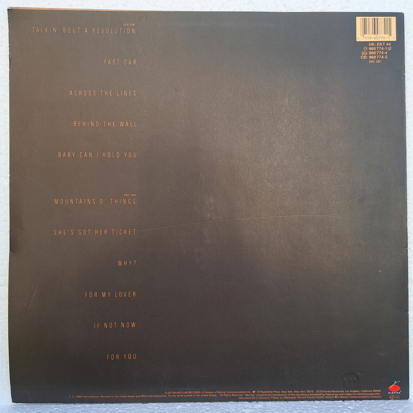 Tracy Chapman – Tracy Chapman - Disc VINIL LP VG+ - imagine 3
