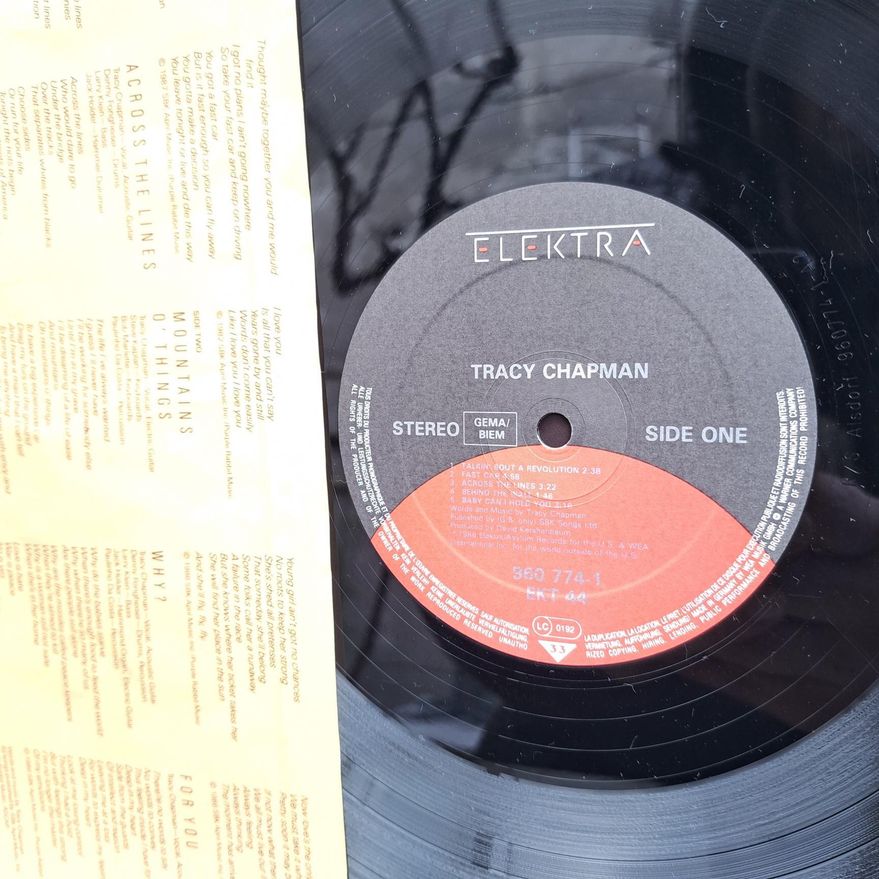 Tracy Chapman – Tracy Chapman Disc VINIL LP EX - imagine 2