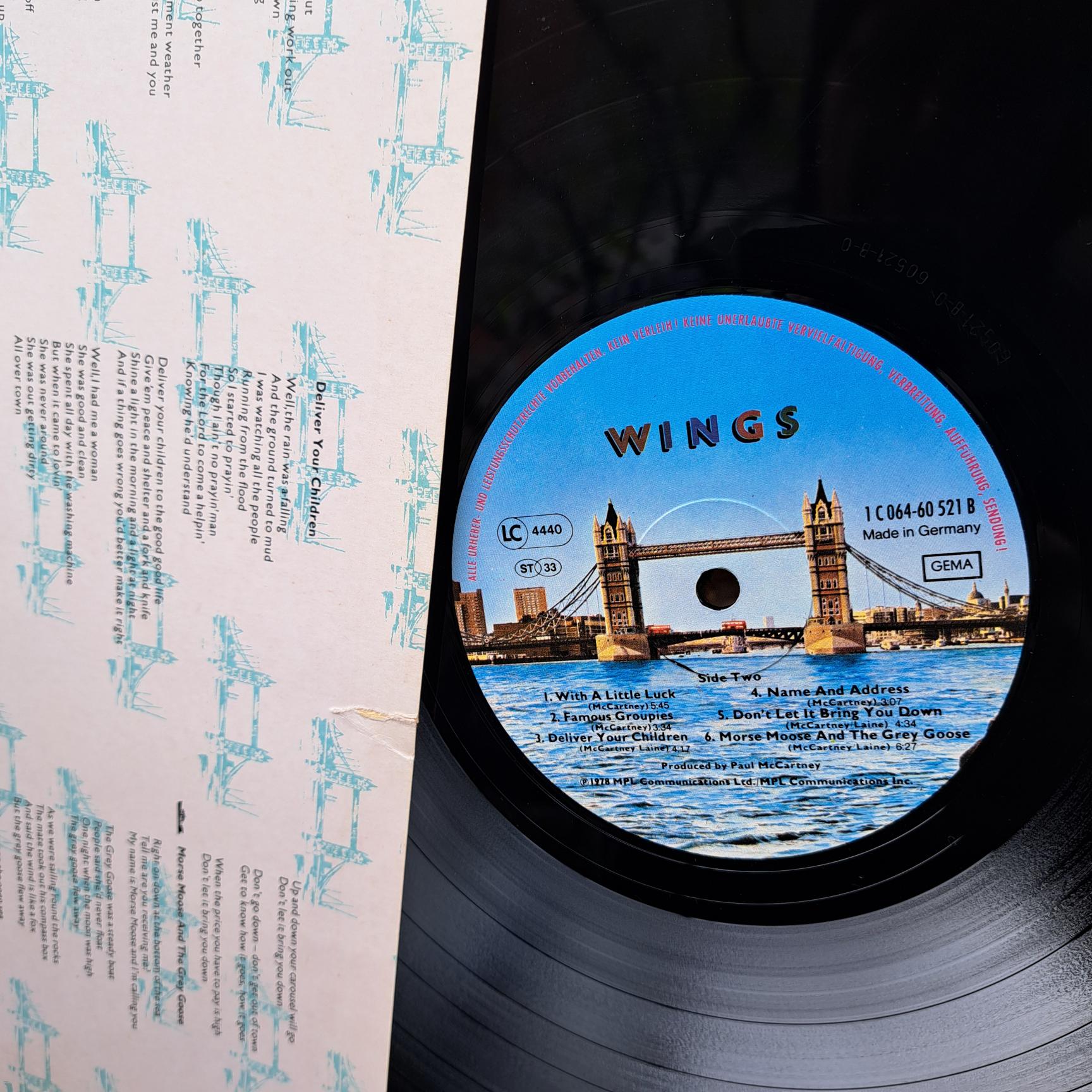 Wings – London Town Disc VINIL LP VG (resigilat) - imagine 2