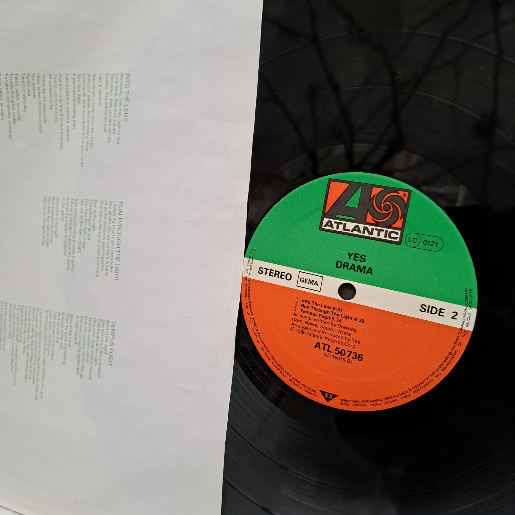 Yes – Drama - Disc VINIL LP VG+ - imagine 2