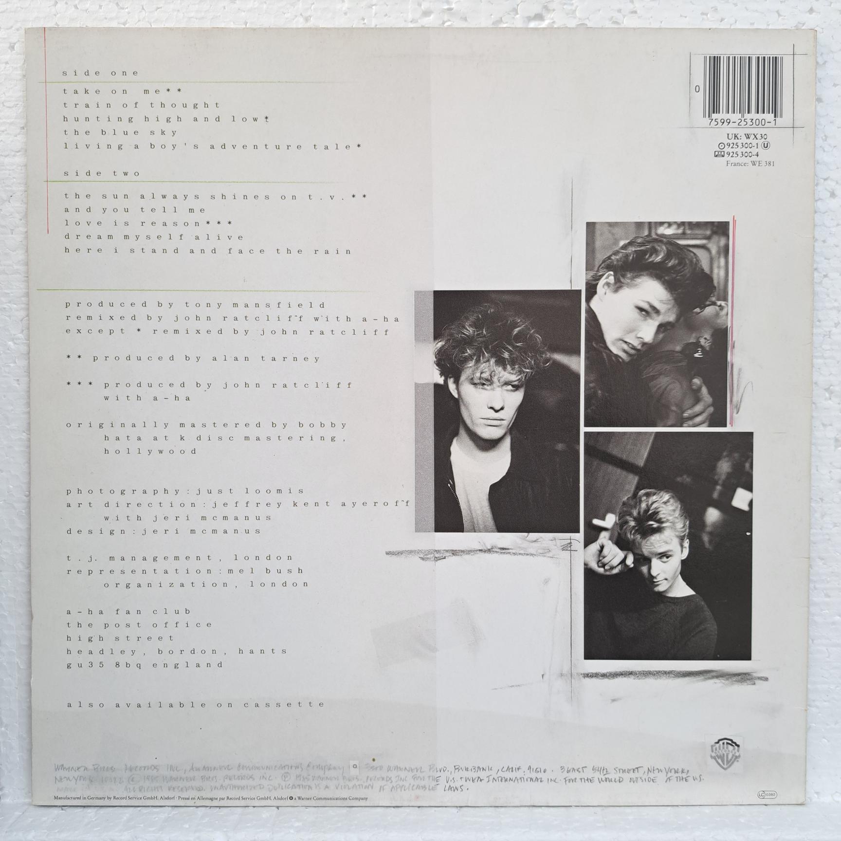 a-ha – Hunting High And Low Disc VINIL LP VG+ - imagine 2