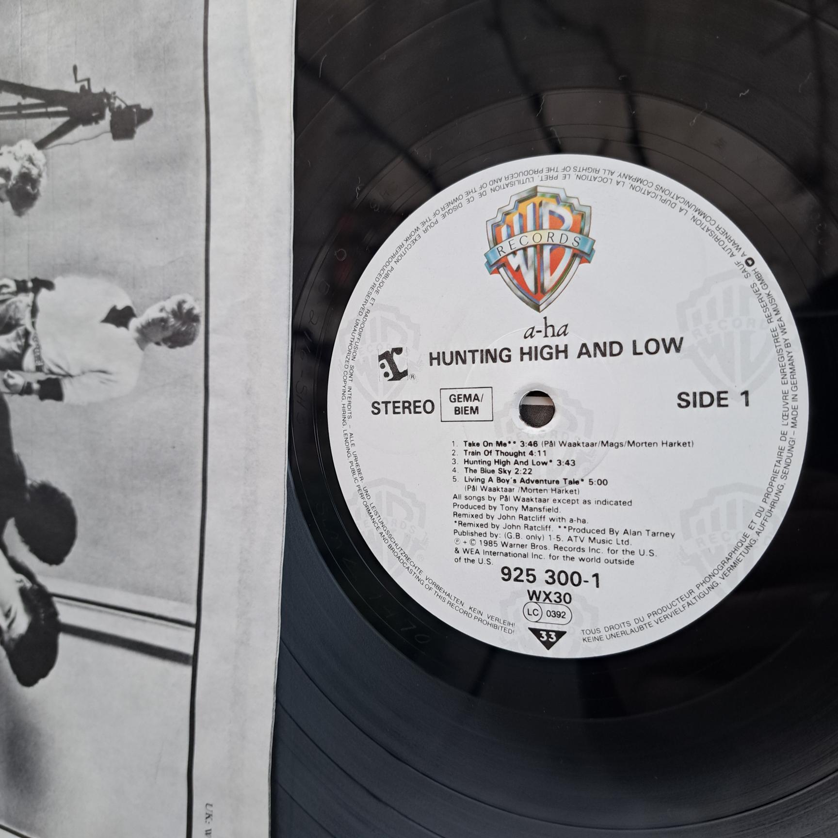 a-ha – Hunting High And Low Disc VINIL LP VG+ - imagine 3