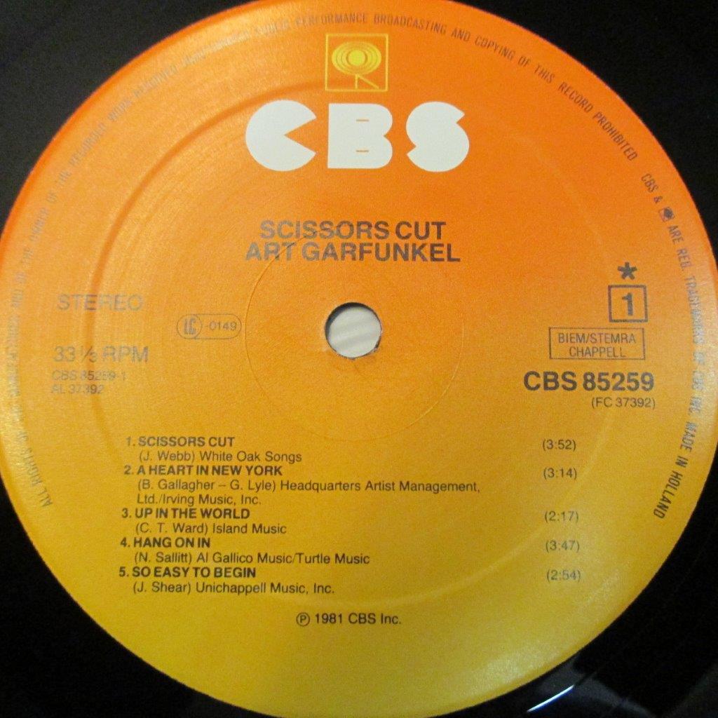 Art Garfunkel – Scissors Cut - Disc Vinil LP VG (resigilat) - imagine 3