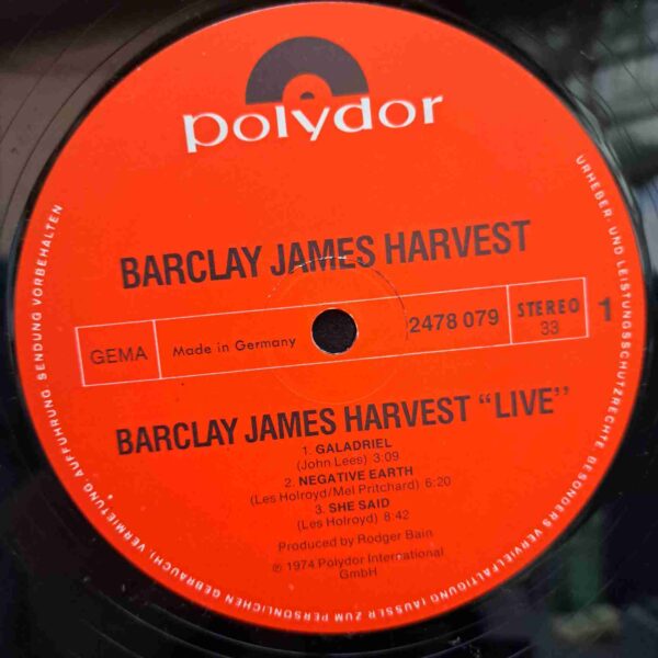 Barclay James Harvest – Live – Disc Vinil 2LP VG VG+ - imagine 2