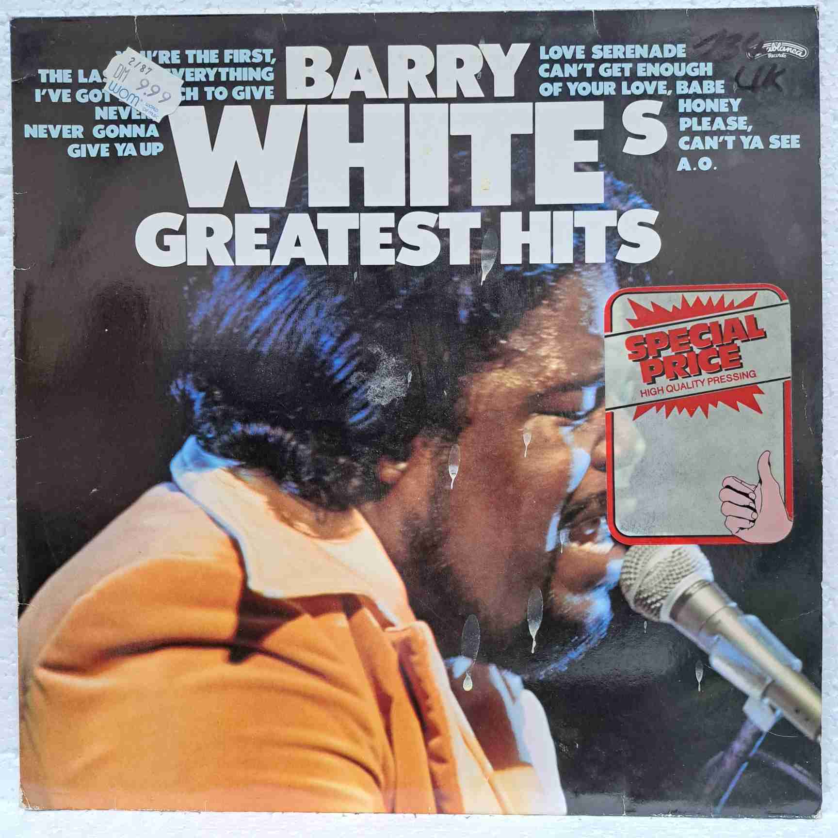 Barry White – Barry White’s Greatest Hits - Disc VINIL LP VG+