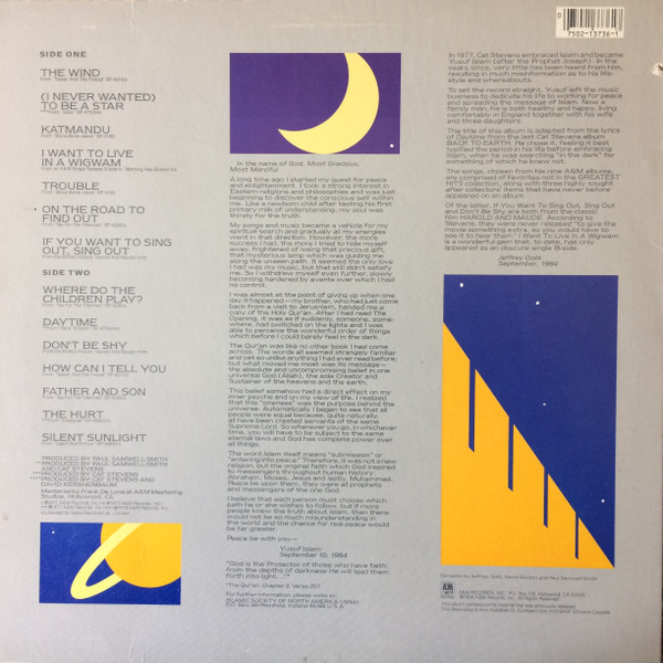 Cat Stevens – Footsteps In The Dark - Disc Vinil LP VG+ - imagine 2