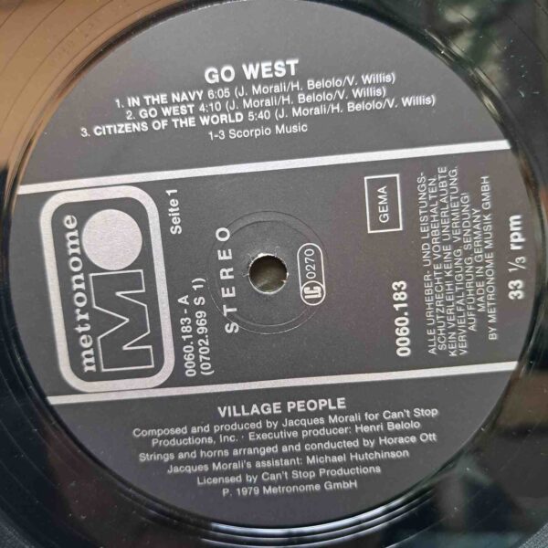 Village People – Go West – Disc Vinil LP VG VG+ - imagine 3