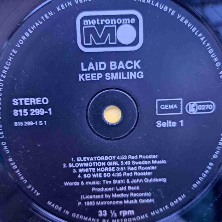 Laid Back – …Keep Smiling – Disc Vinil LP VG - imagine 3