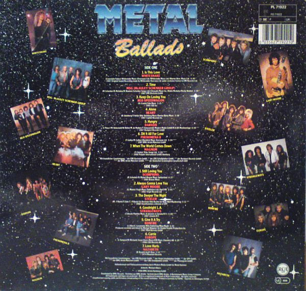 Metal Ballads - Scorpions, Whitesnake, Europe, Bonfire, Nazareth - Disc Vinil LP VG+ - imagine 3