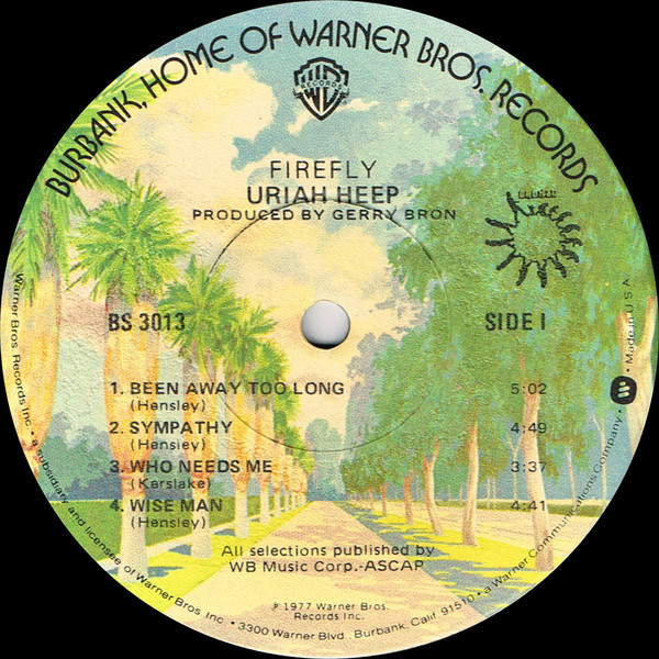 Uriah Heep – Firefly - Disc Vinil LP VG VG+ - imagine 2