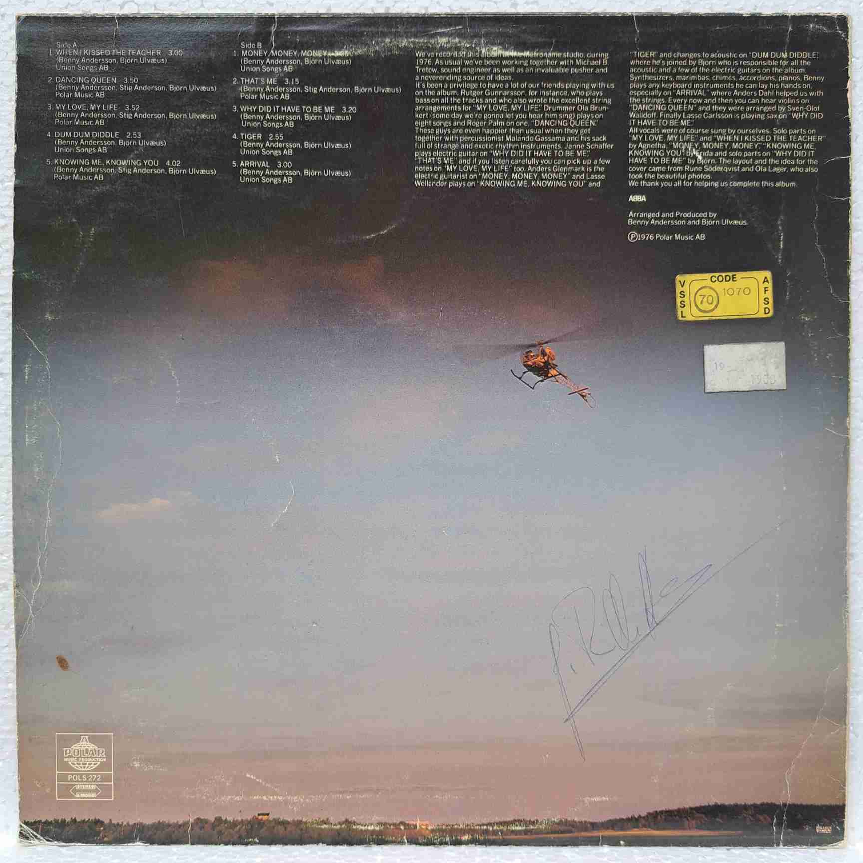 ABBA – Arrival - Disc VINIL LP VG VG+ - imagine 3