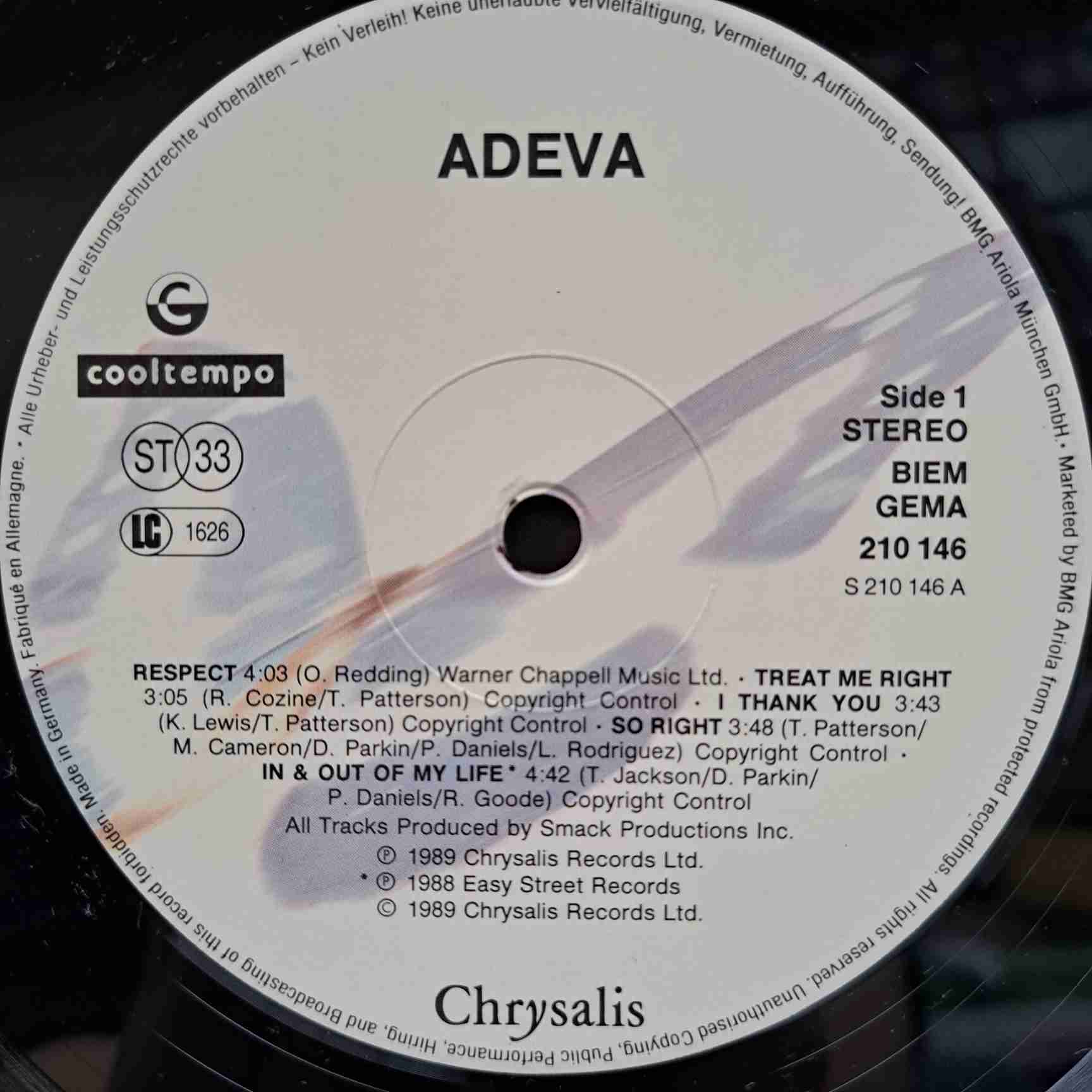 Adeva – Adeva! - Disc VINIL LP VG VG+ - imagine 2