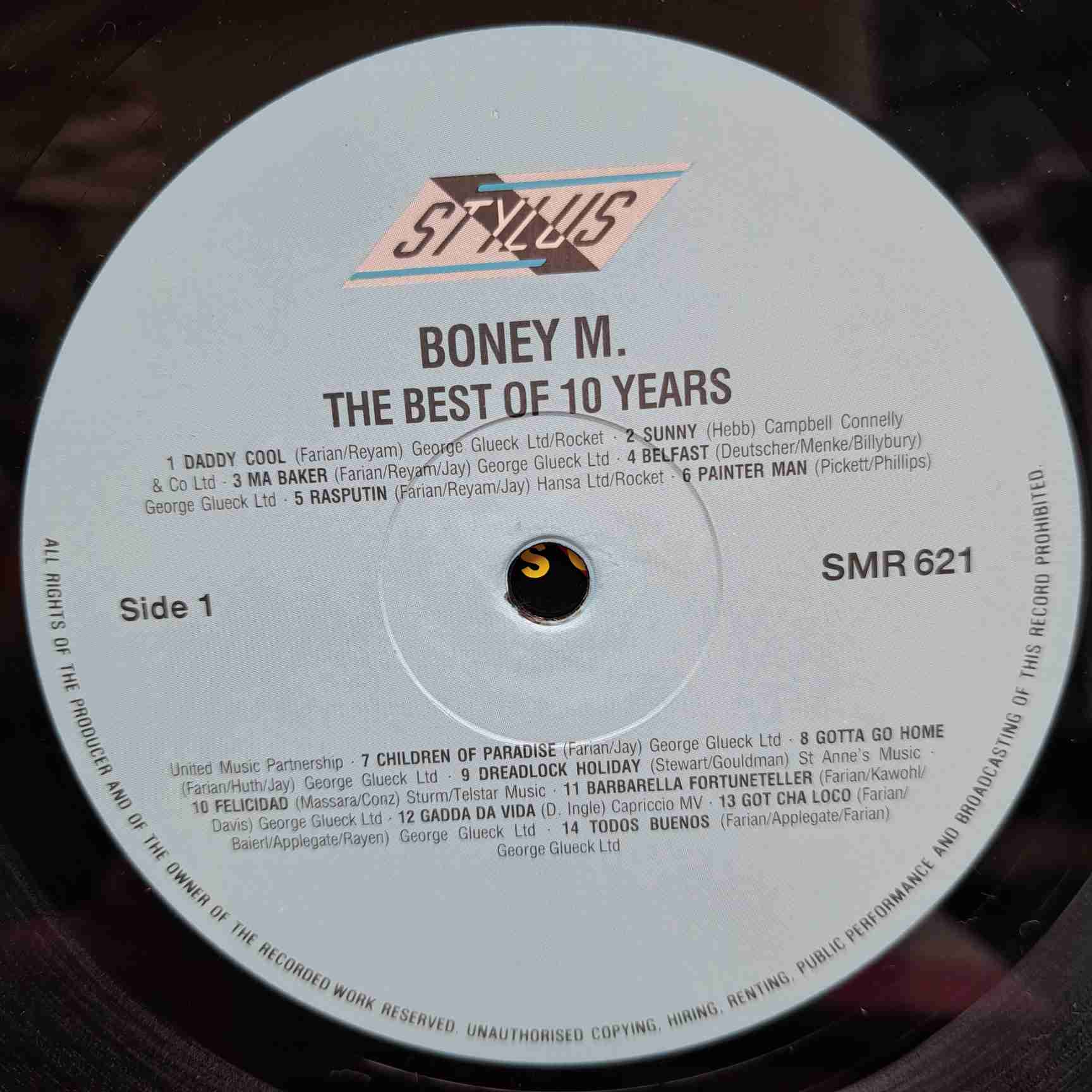 Boney M. – The Best Of 10 Years - Disc VINIL LP VG+ - imagine 2