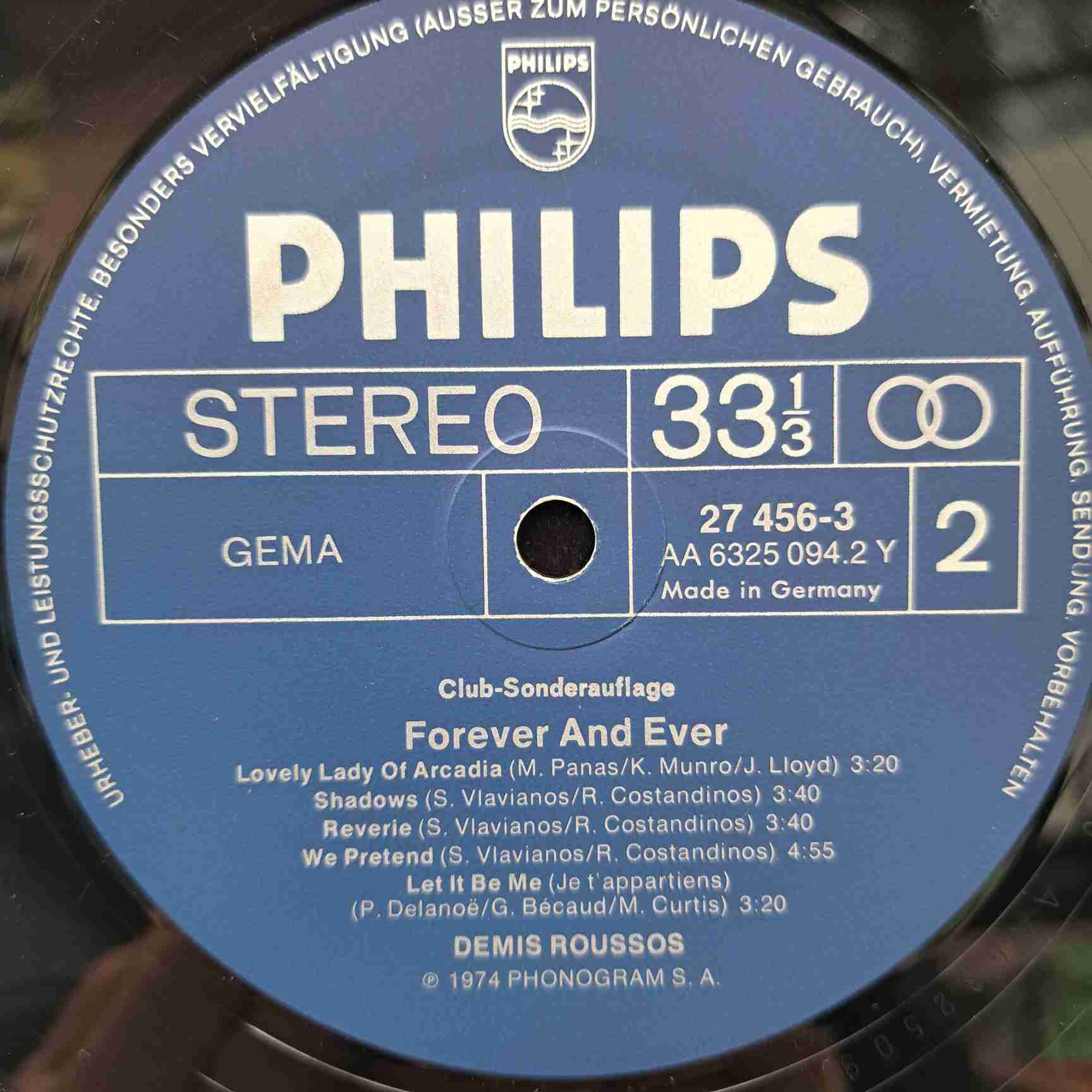 Demis Roussos – Forever And Ever - Disc VINIL LP VG VG+ - imagine 2