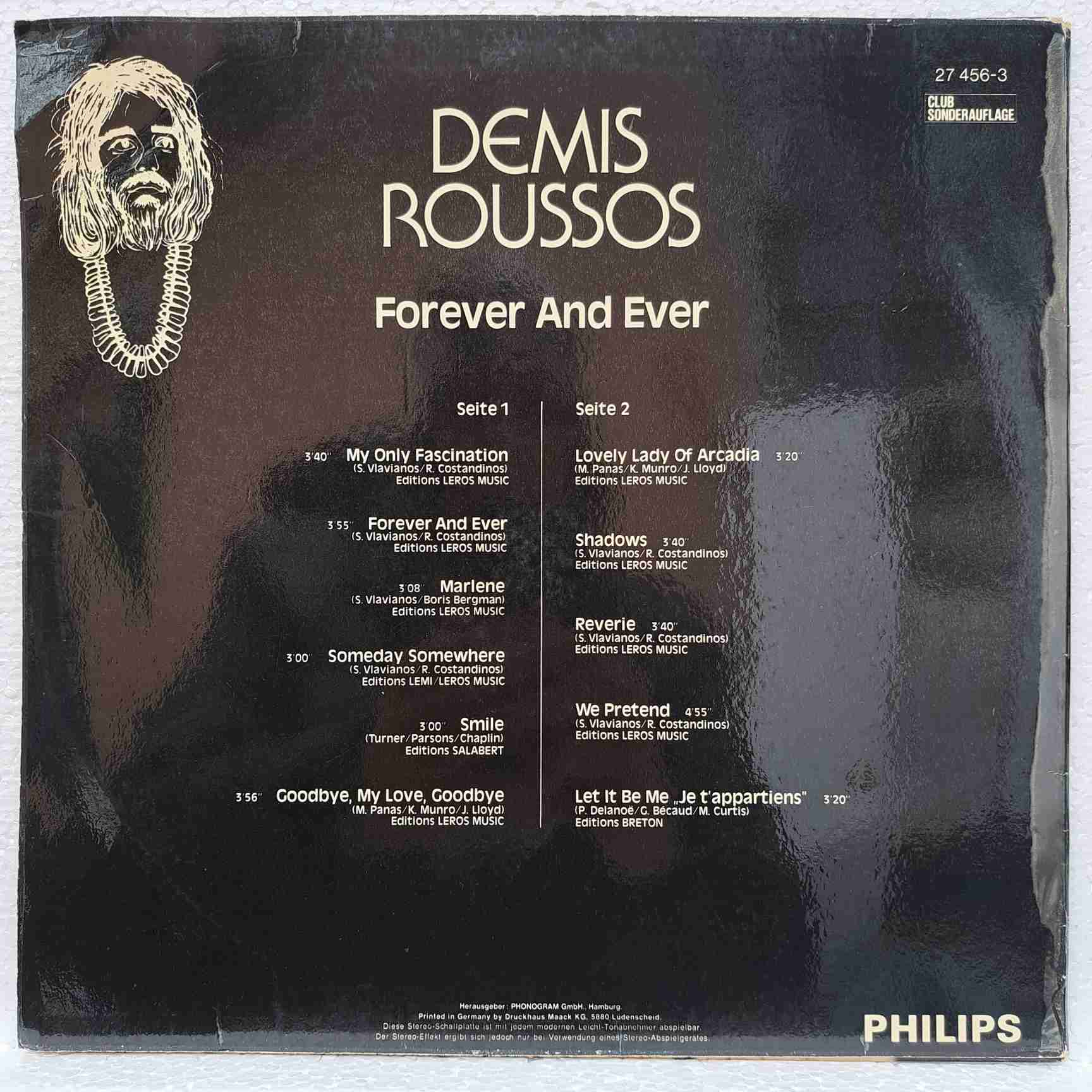 Demis Roussos – Forever And Ever - Disc VINIL LP VG VG+ - imagine 3