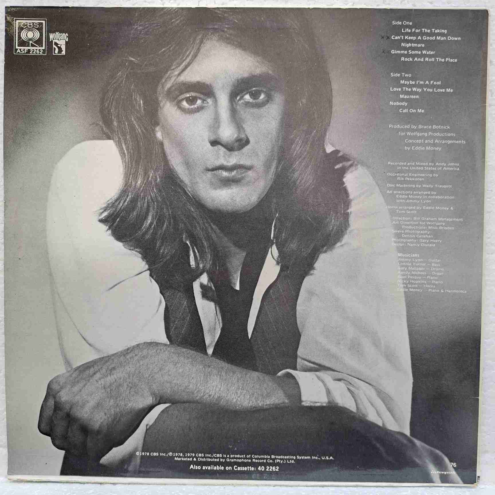 Eddie Money – Life For The Taking - Disc VINIL LP VG+ - imagine 3