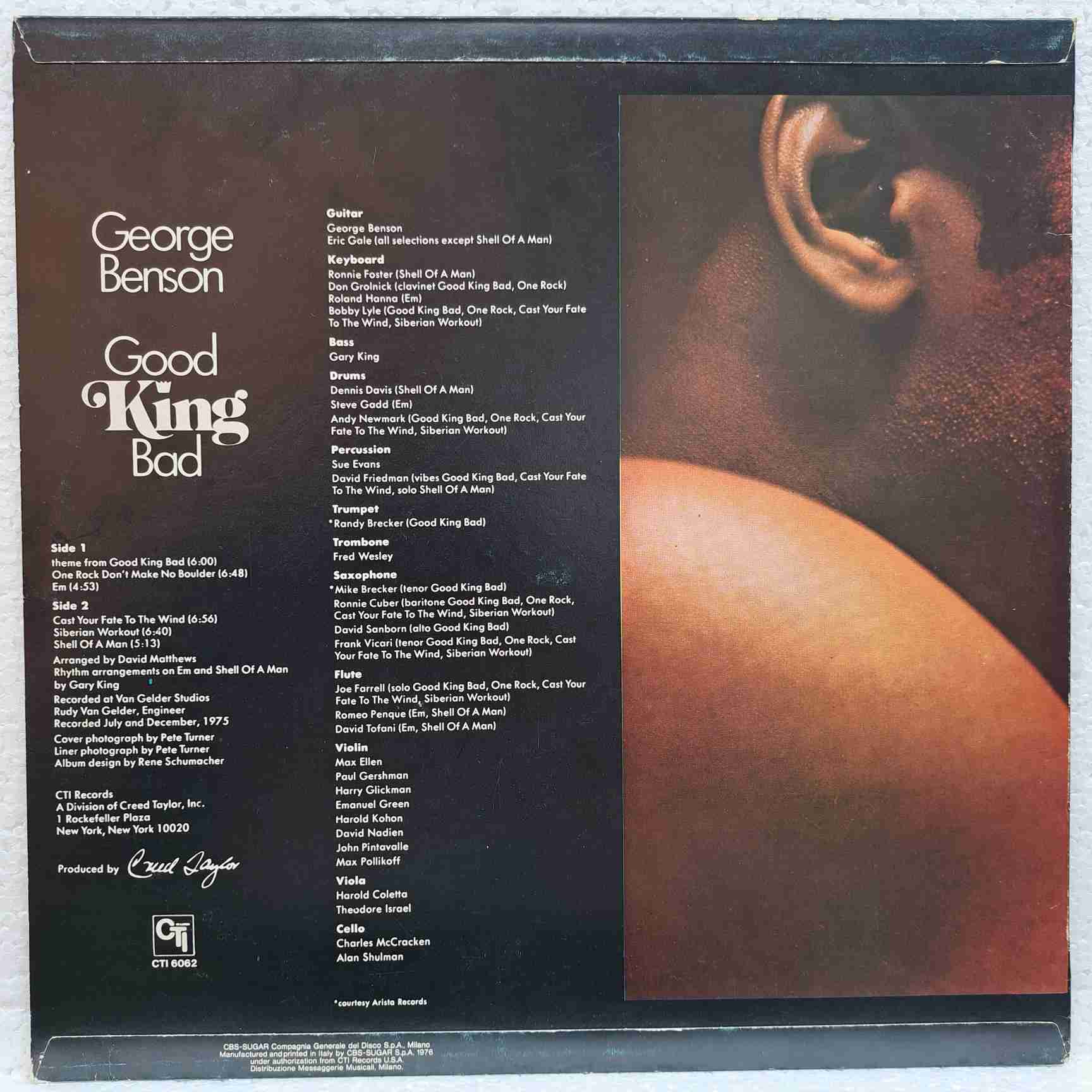 George Benson – Good King Bad - Disc VINIL LP VG+ - imagine 2