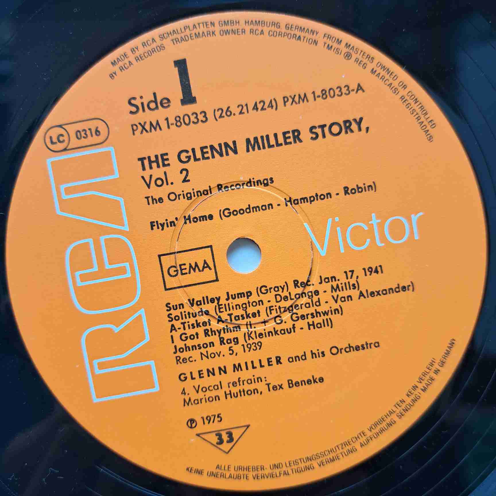 Glenn Miller – The Glenn Miller Story Volume 2 - Disc VINIL LP VG - imagine 2