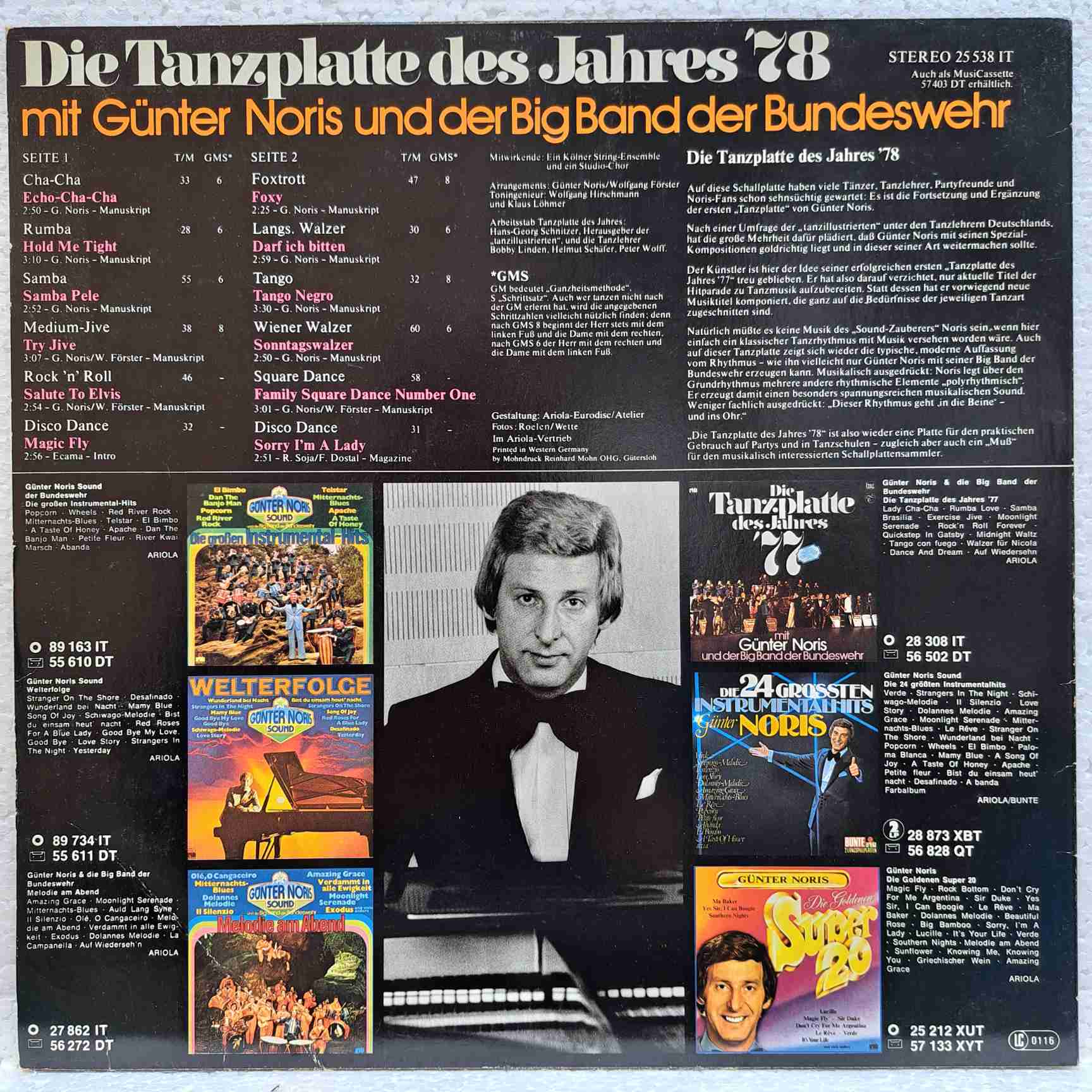 Günter Noris Und Die Big Band Der Bundeswehr – Die Tanzplatte Des Jahres '78 - Disc VINIL LP VG+ - imagine 2