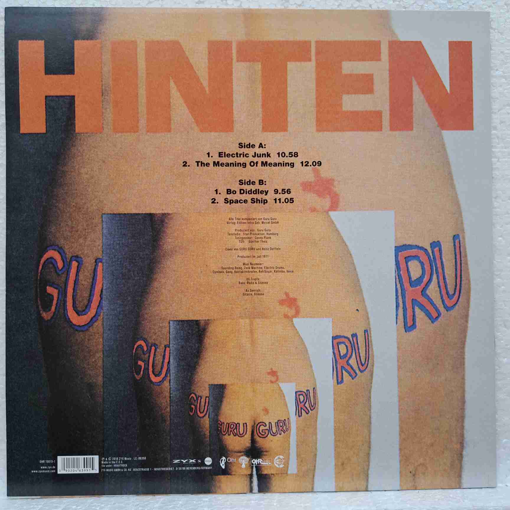 Guru Guru – Hinten - Disc VINIL LP EX - imagine 3