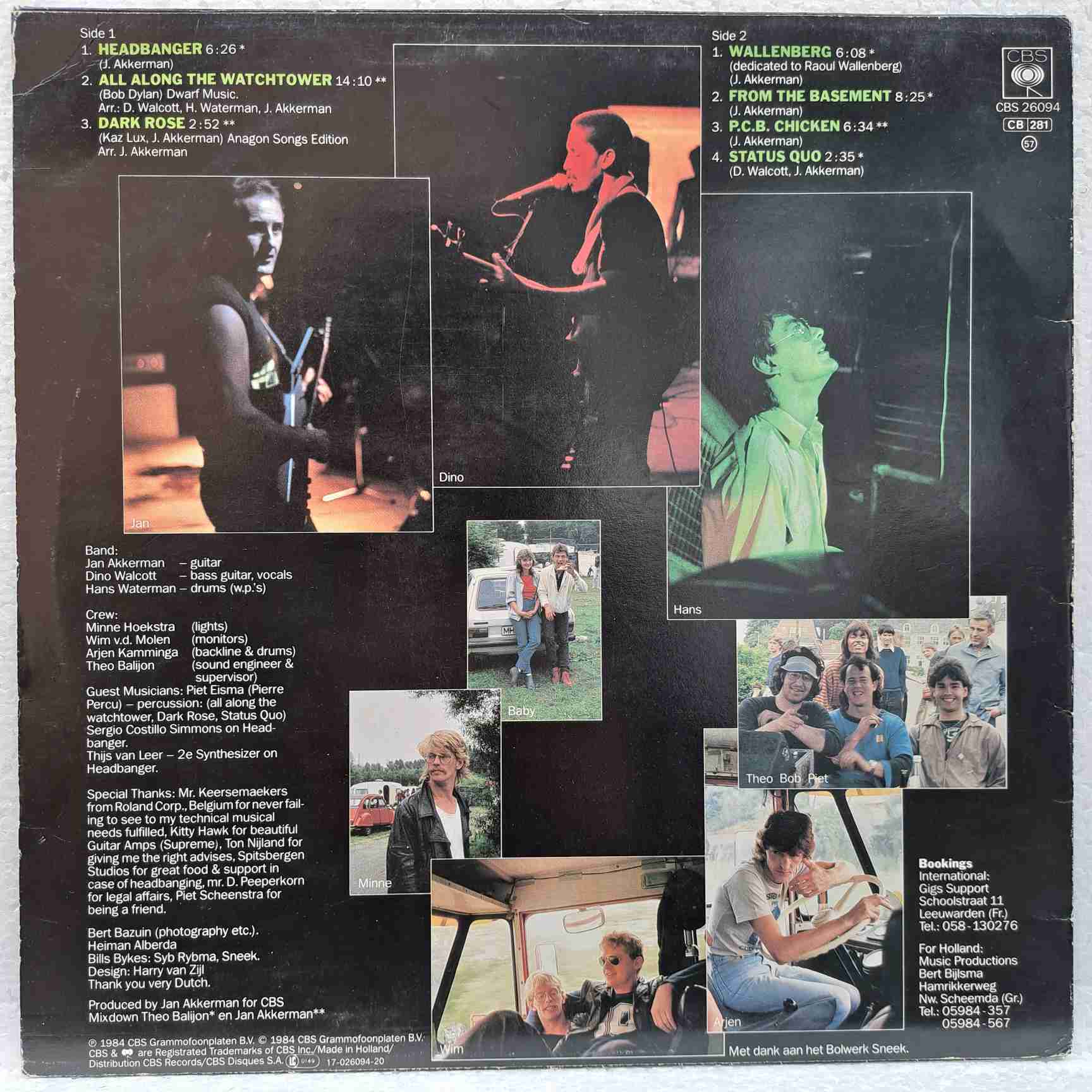 Jan Akkerman – From The Basement - Disc VINIL LP VG VG+ - imagine 3