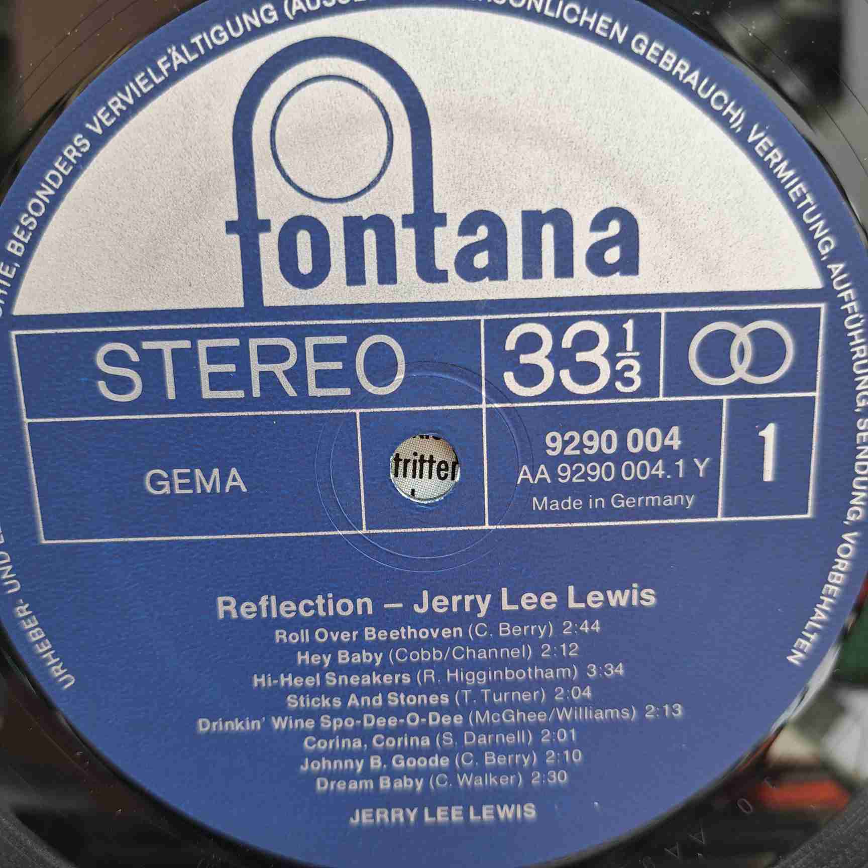 Jerry Lee Lewis – Reflection - 15 Rock'n Roll Hits - Disc VINIL LP VG+ - imagine 2