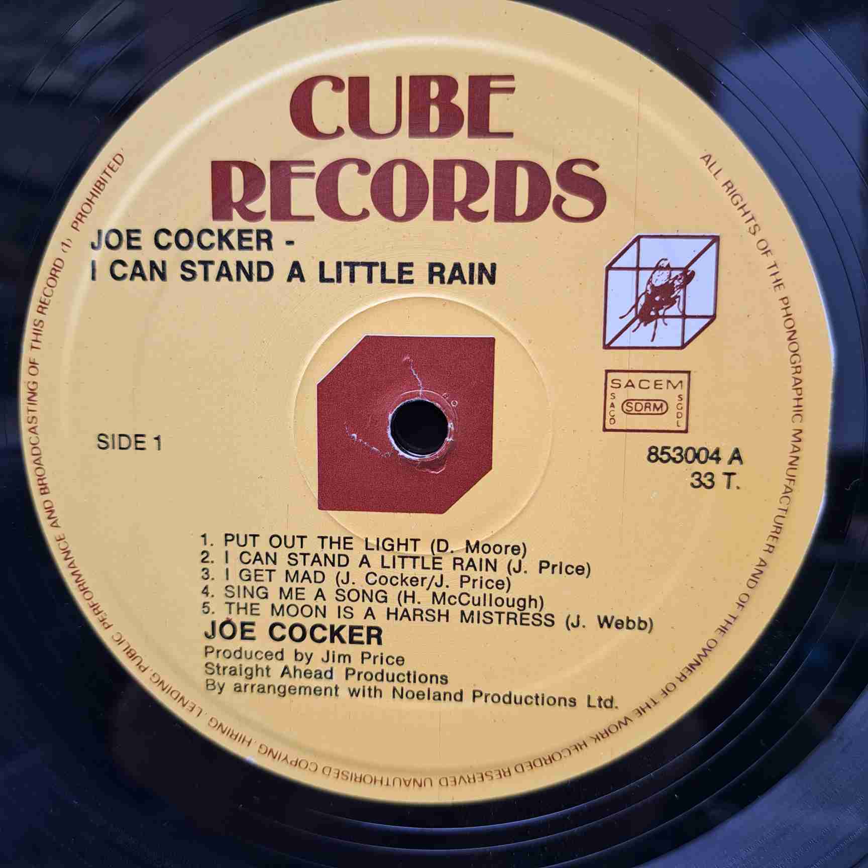 Joe Cocker – I Can Stand A Little Rain - Disc VINIL LP VG+ - imagine 2