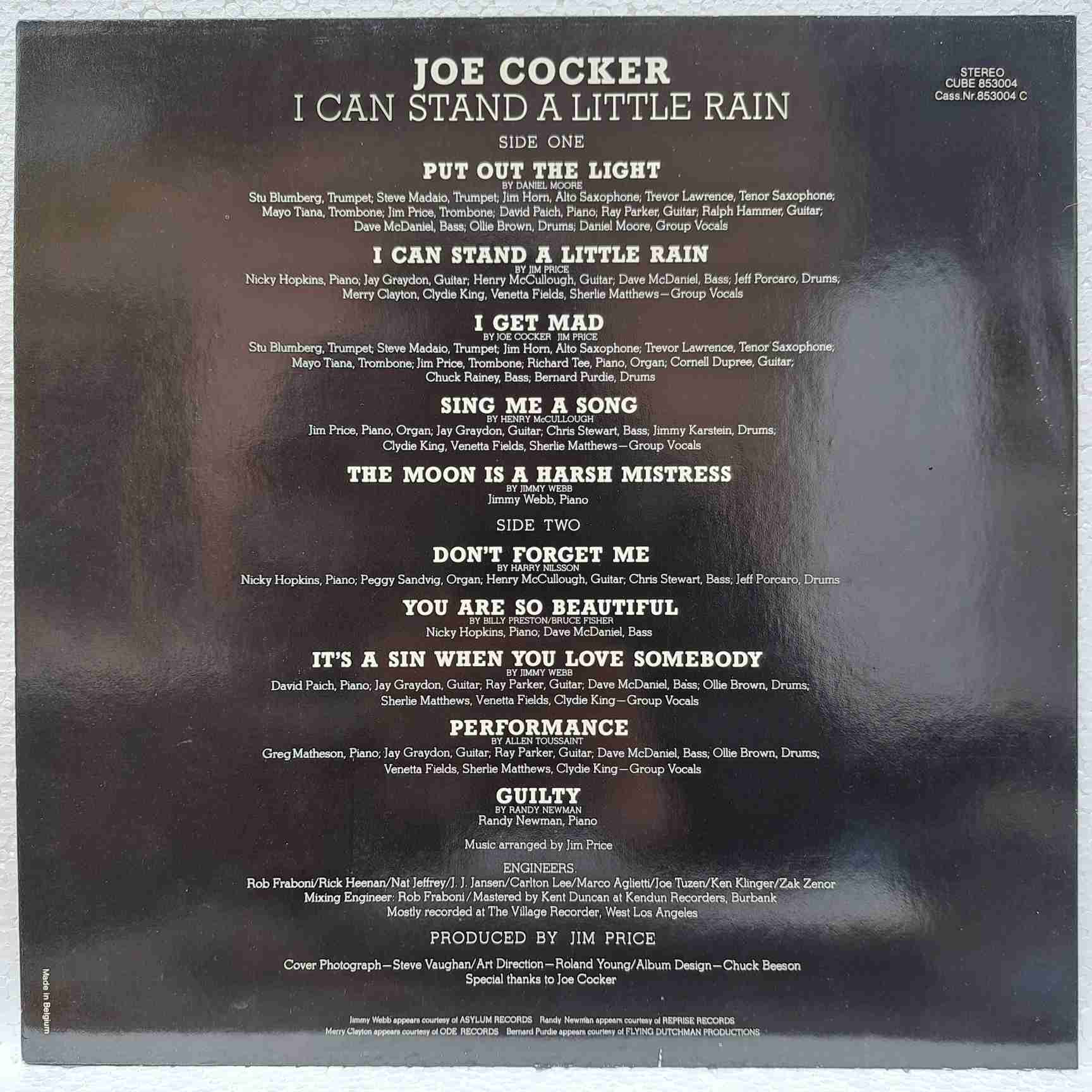 Joe Cocker – I Can Stand A Little Rain - Disc VINIL LP VG+ - imagine 3