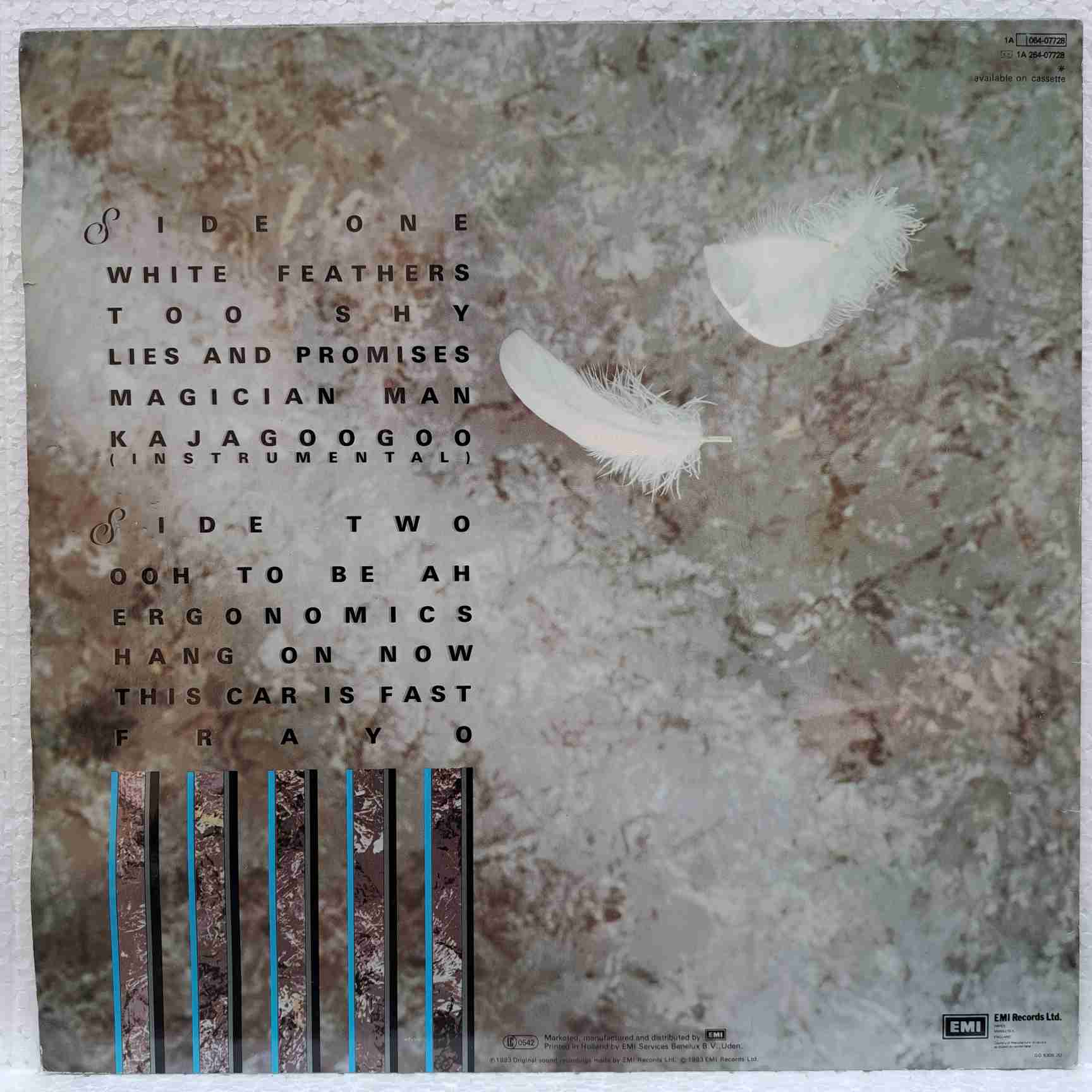 KajaGooGoo – White Feathers - Disc VINIL LP VG+ - imagine 3