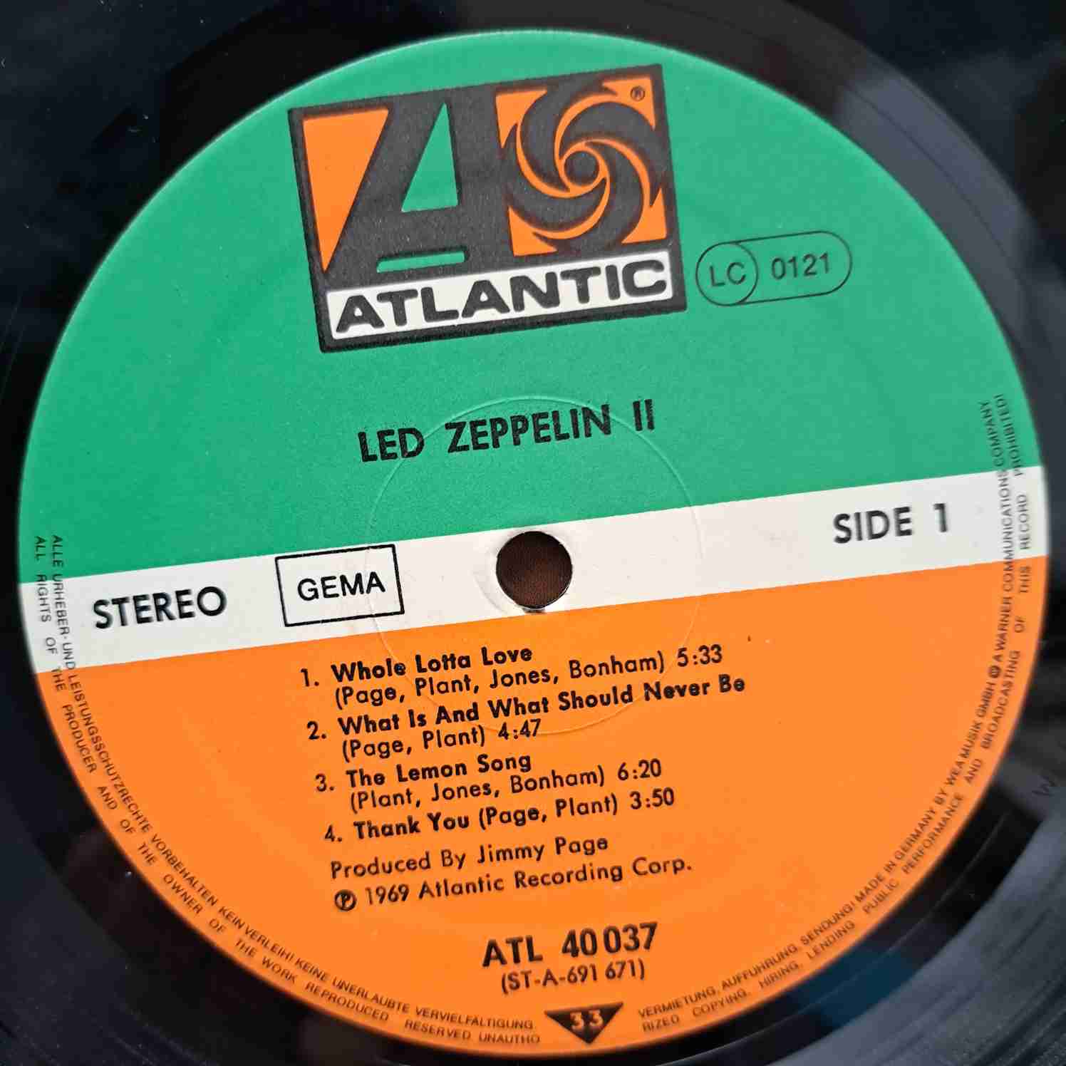 Led Zeppelin – Led Zeppelin II – Disc VINIL LP VG+