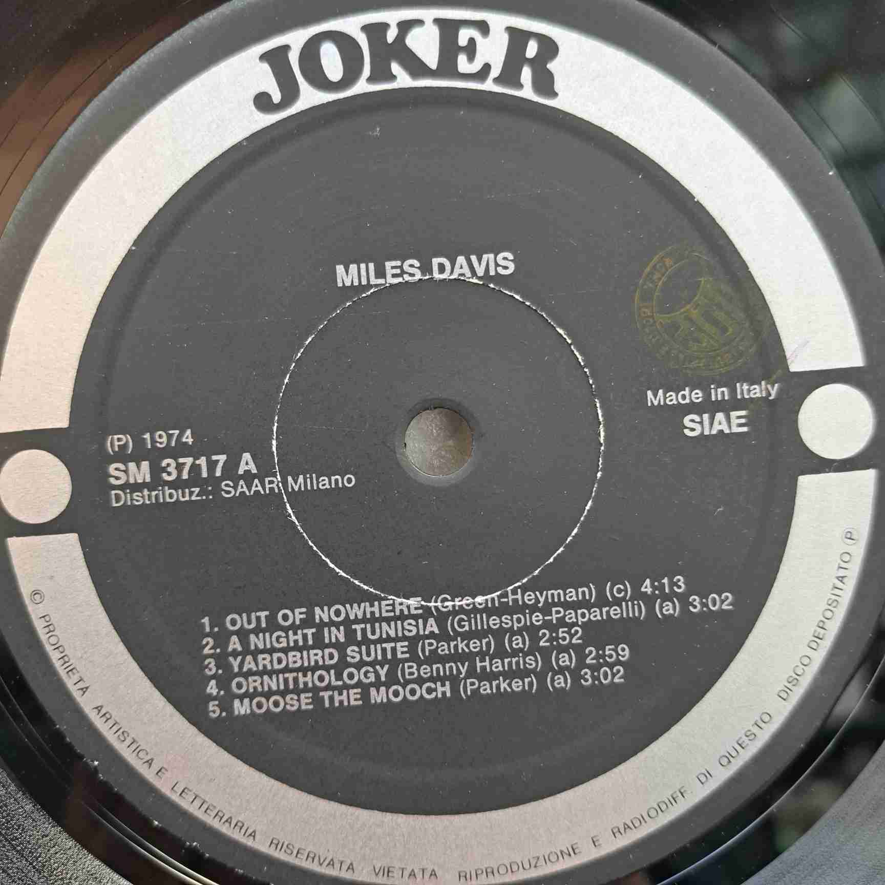 Miles Davis – Miles Davis - Disc VINIL LP VG VG+ Italy - imagine 2