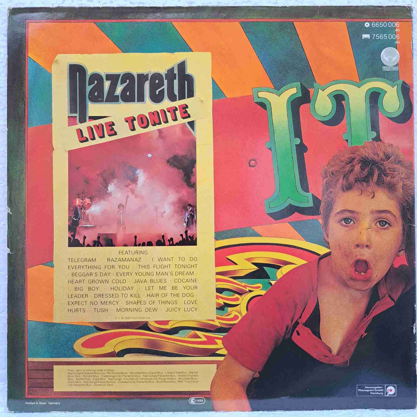 Nazareth – 'Snaz - Disc VINIL 2LP VG VG+ - imagine 3