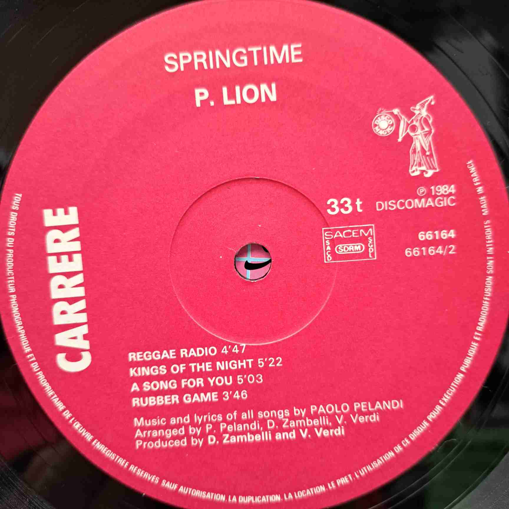 P. Lion – Springtime - Disc VINIL LP EX - imagine 2
