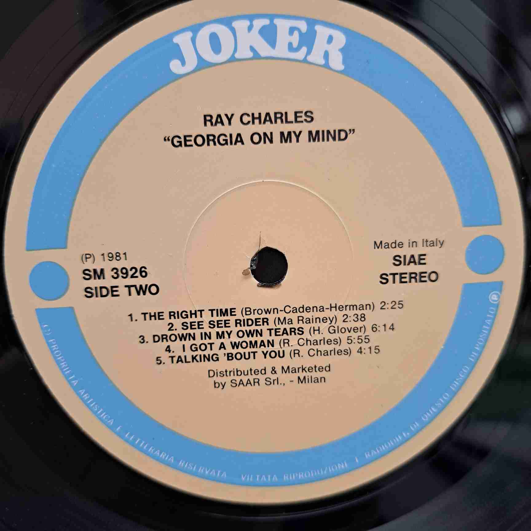 Ray Charles – Georgia On My Mind - Disc VINIL LP VG+ - imagine 2
