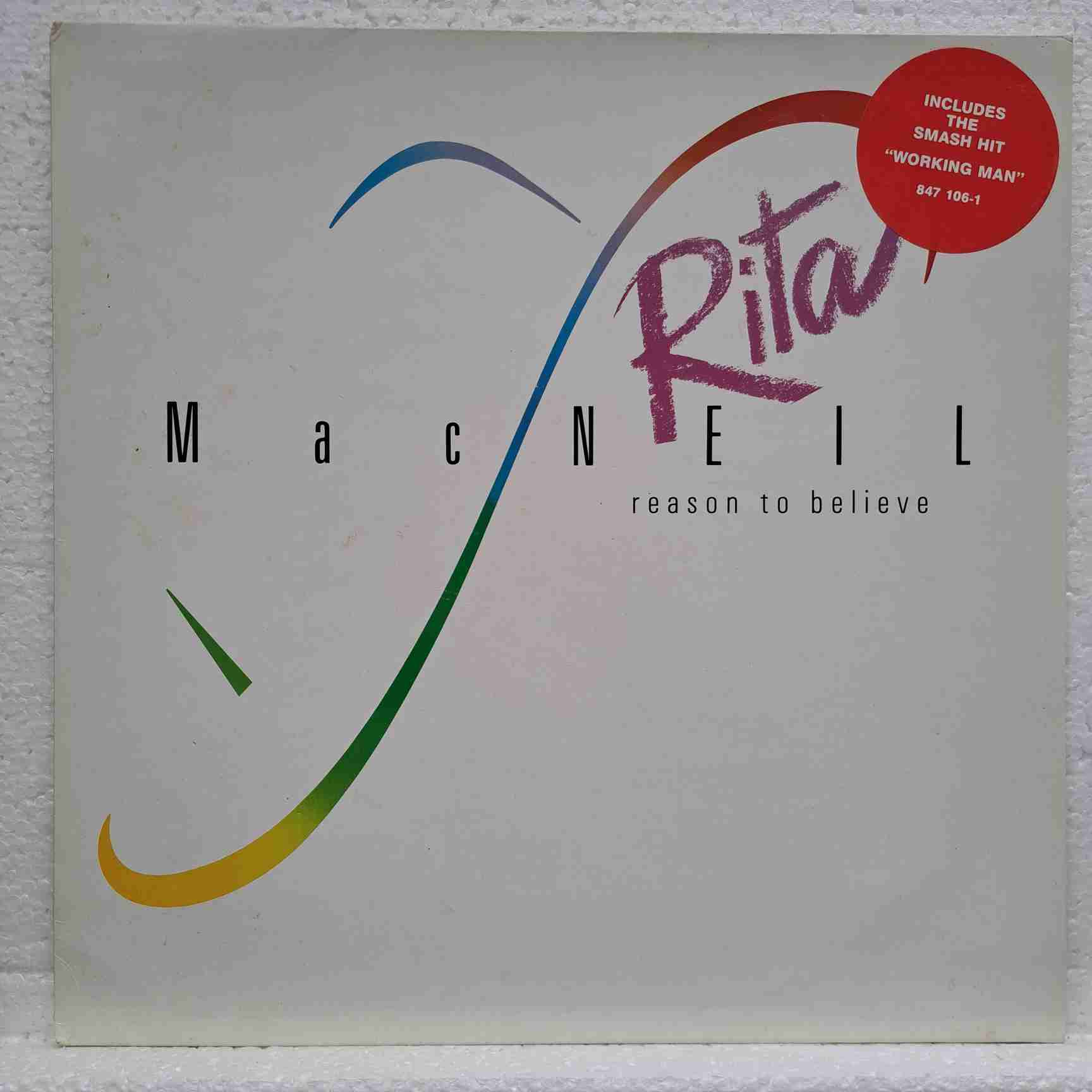 Rita MacNeil – Reason To Believe - Disc VINIL LP VG+ UK