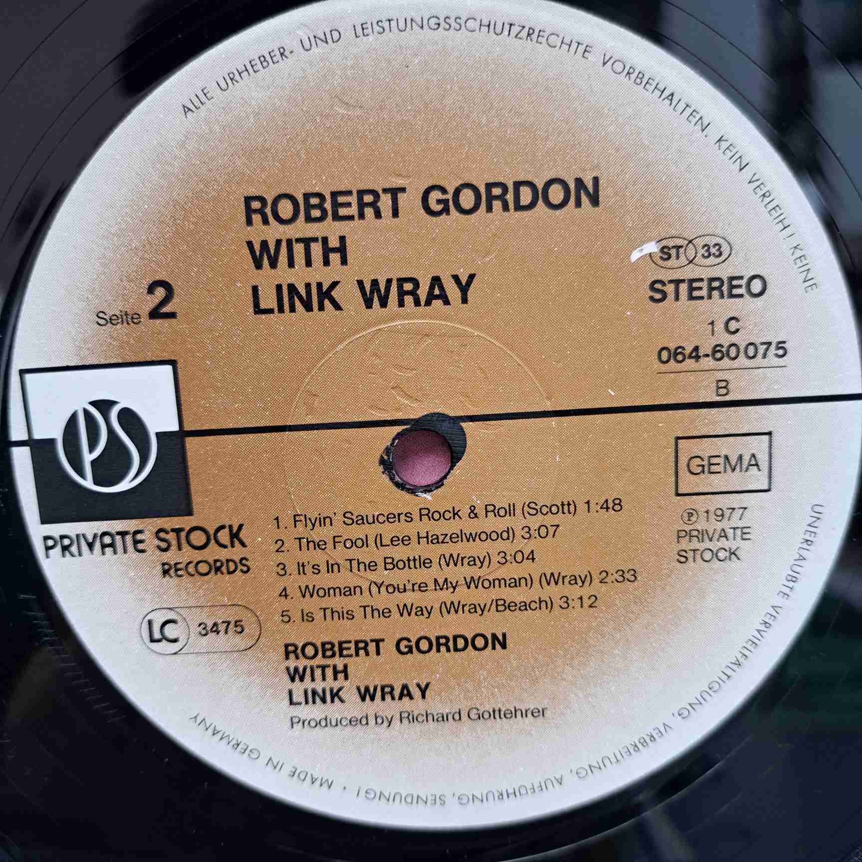 Robert Gordon With Link Wray – Robert Gordon With Link Wray - Disc VINIL LP VG+ - imagine 2