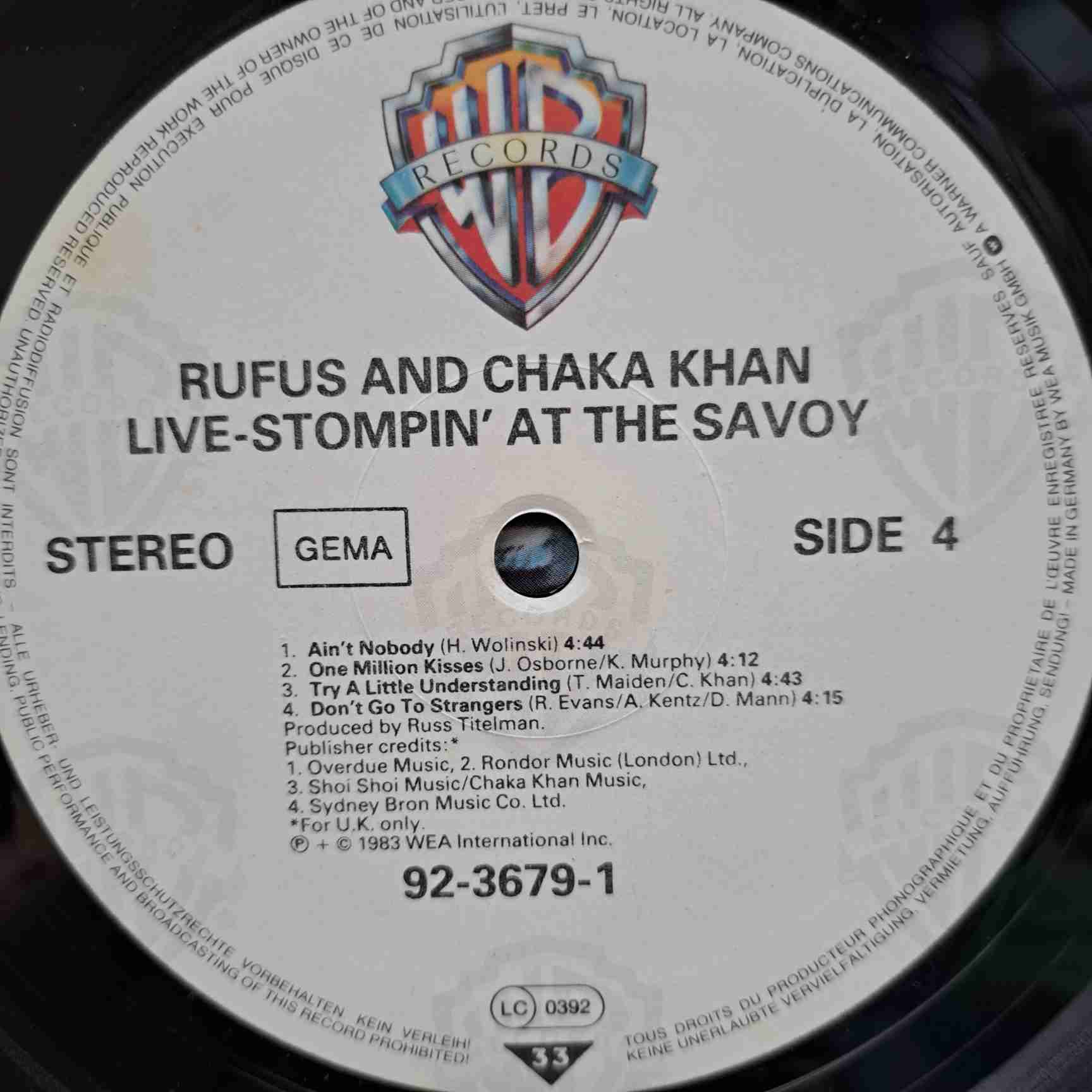 Rufus And Chaka Khan – Stompin' At The Savoy - Disc VINIL 2LP VG VG+ - imagine 2