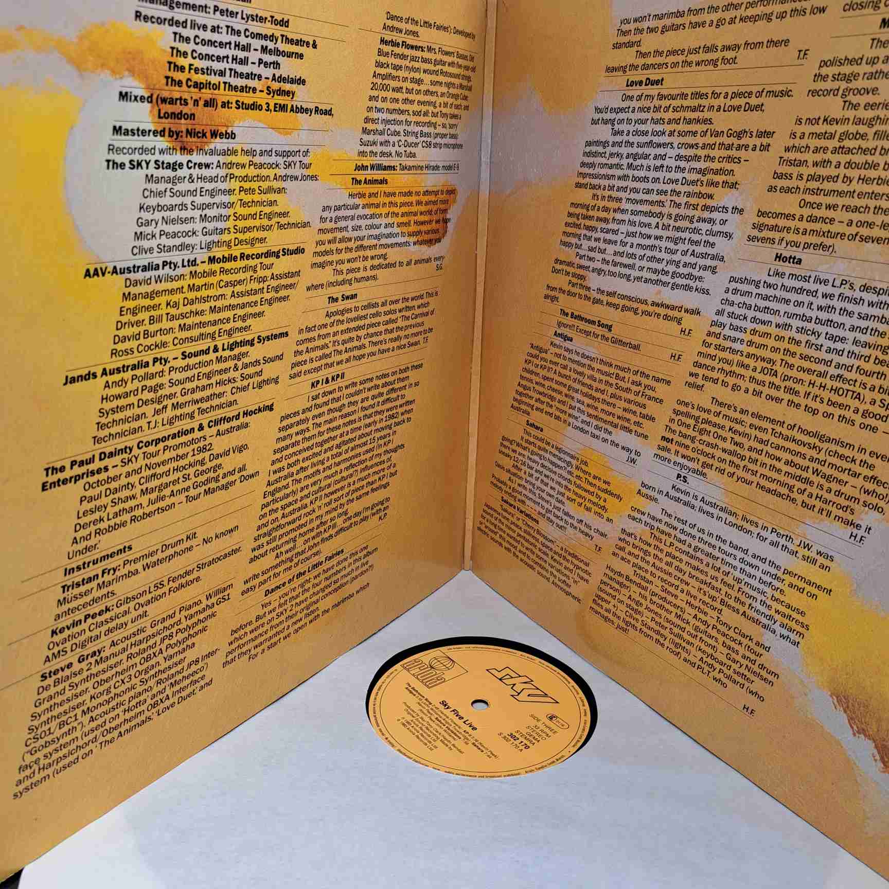 Sky – Sky Five Live - Disc VINIL 2LP VG+ - imagine 3