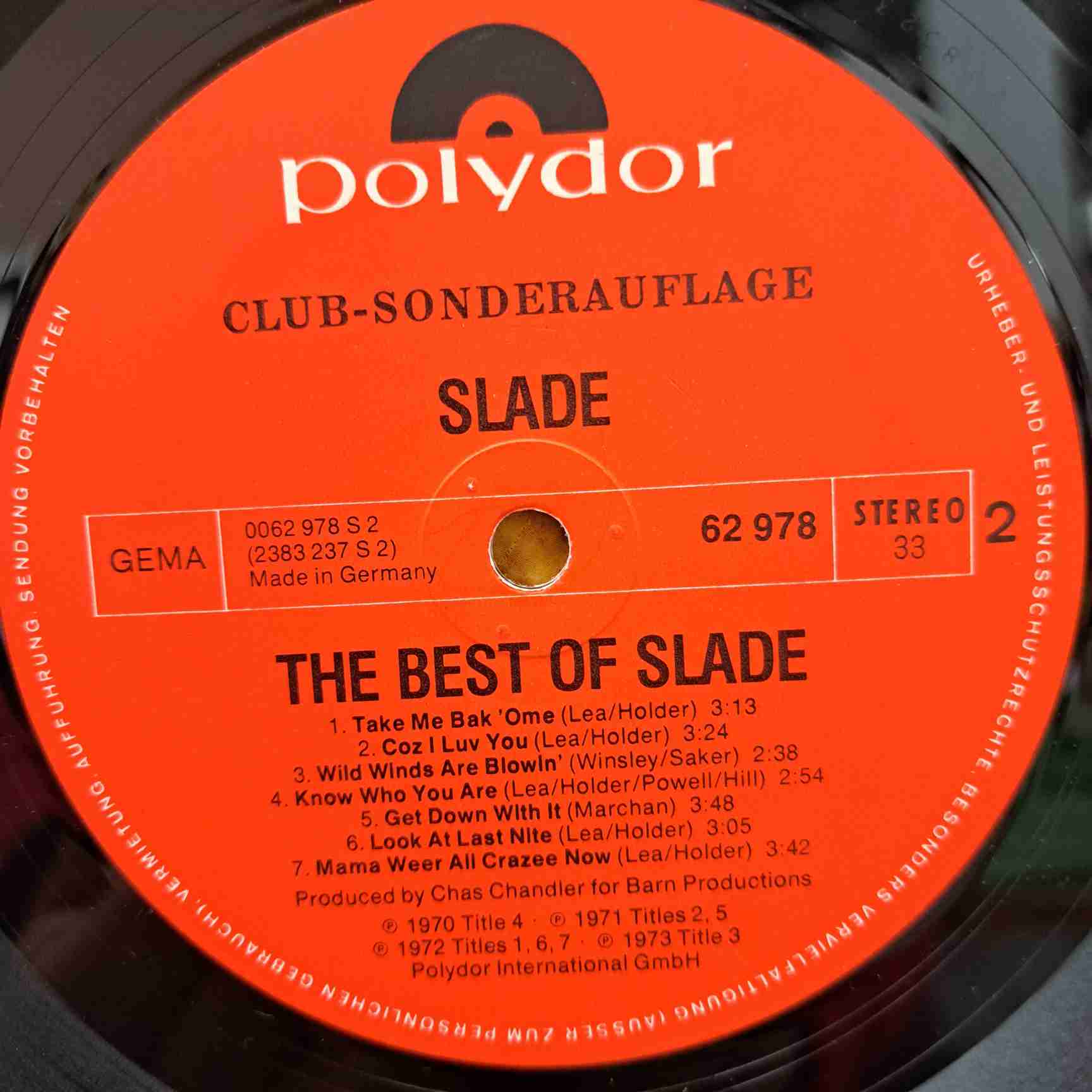 Slade – The Best Of Slade - Disc VINIL LP VG - imagine 2