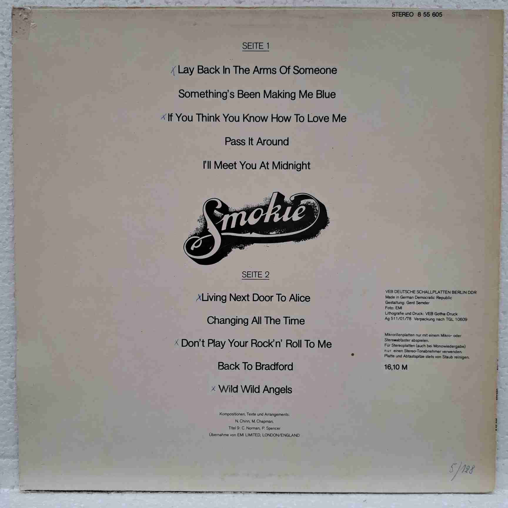 Smokie – Smokie - Disc VINIL LP VG+ - imagine 3