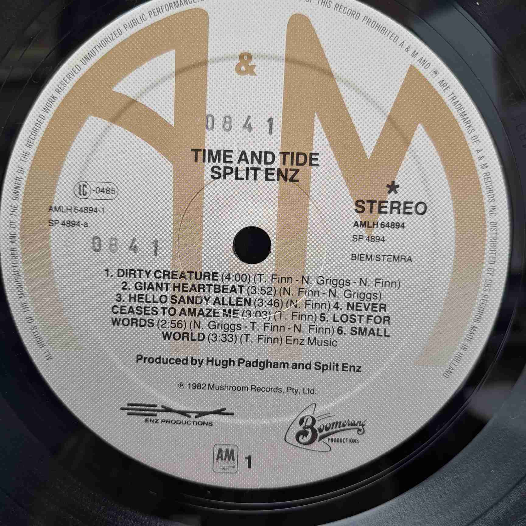 Split Enz – Time And Tide - Disc VINIL LP VG VG+ - imagine 2