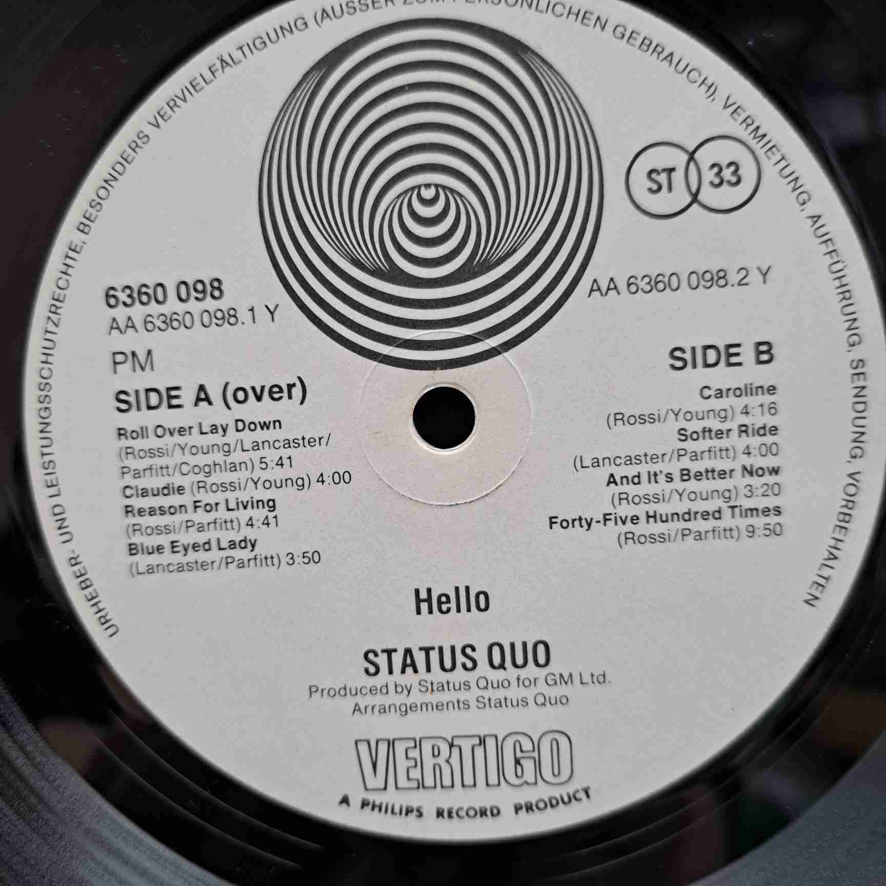 Status Quo – Hello! - Disc VINIL LP VG VG+ - imagine 2