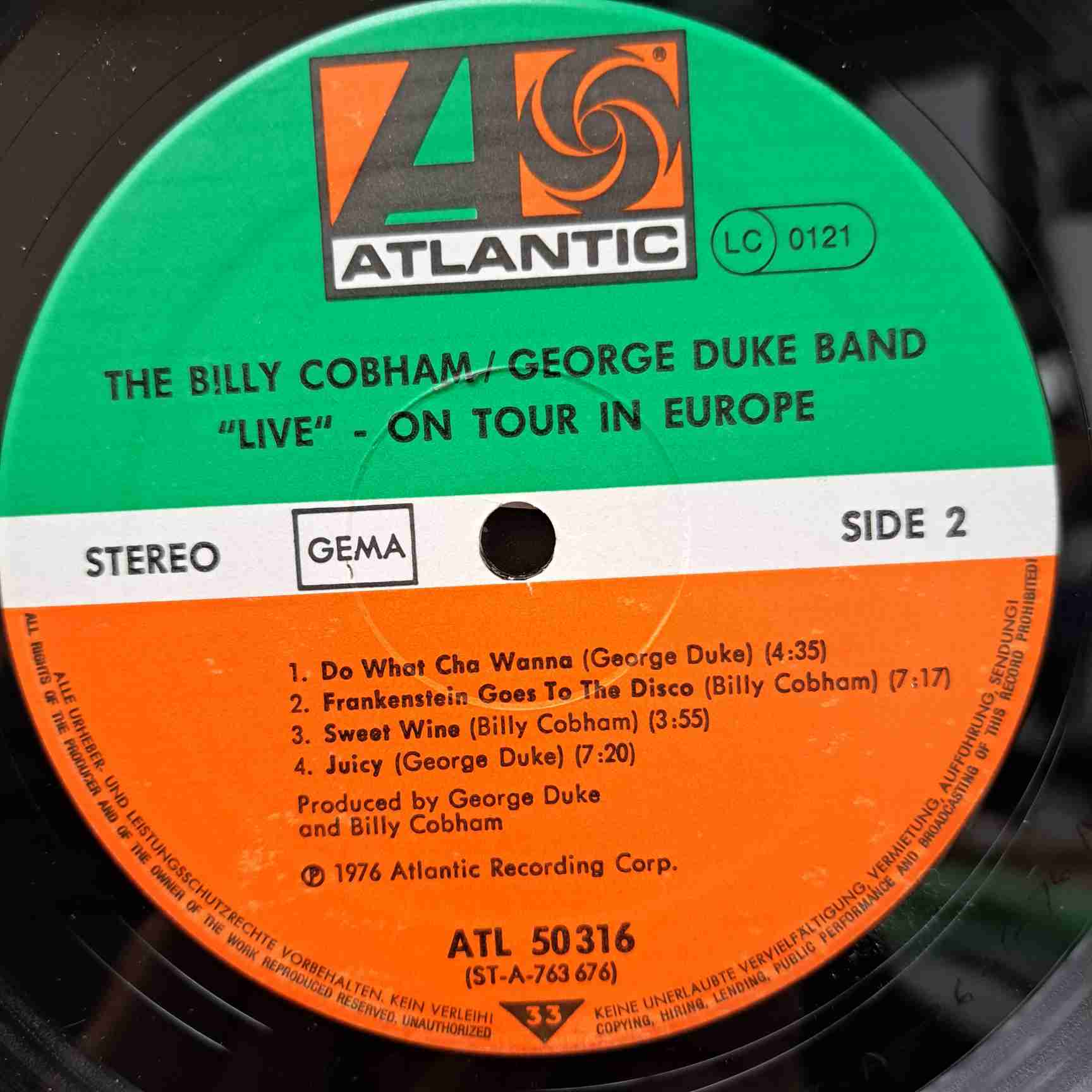 The Billy Cobham George Duke Band – Live On Tour In Europe - Disc VINIL LP VG+ - imagine 2