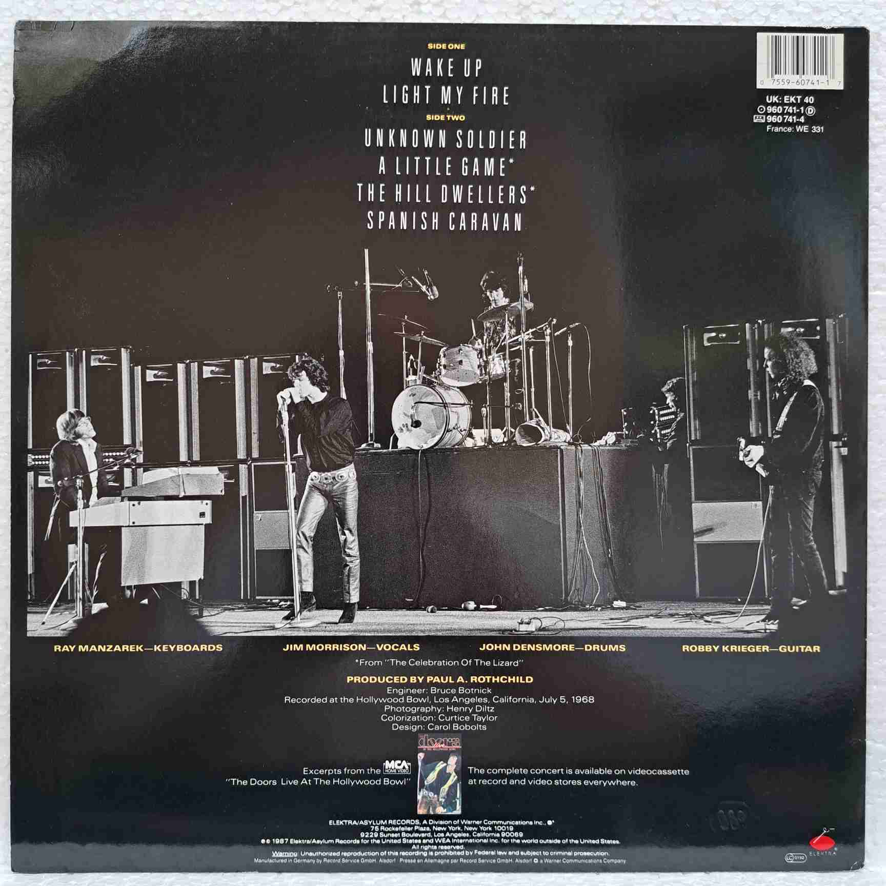 The Doors – Live At The Hollywood Bowl - Disc VINIL LP EX - imagine 3