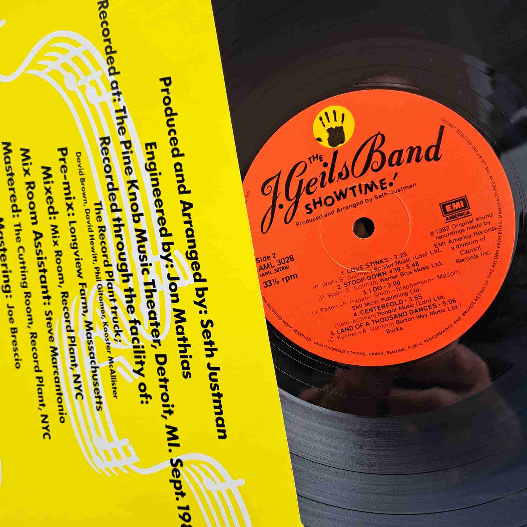 The J. Geils Band – Showtime! - Disc VINIL LP VG+ - imagine 2