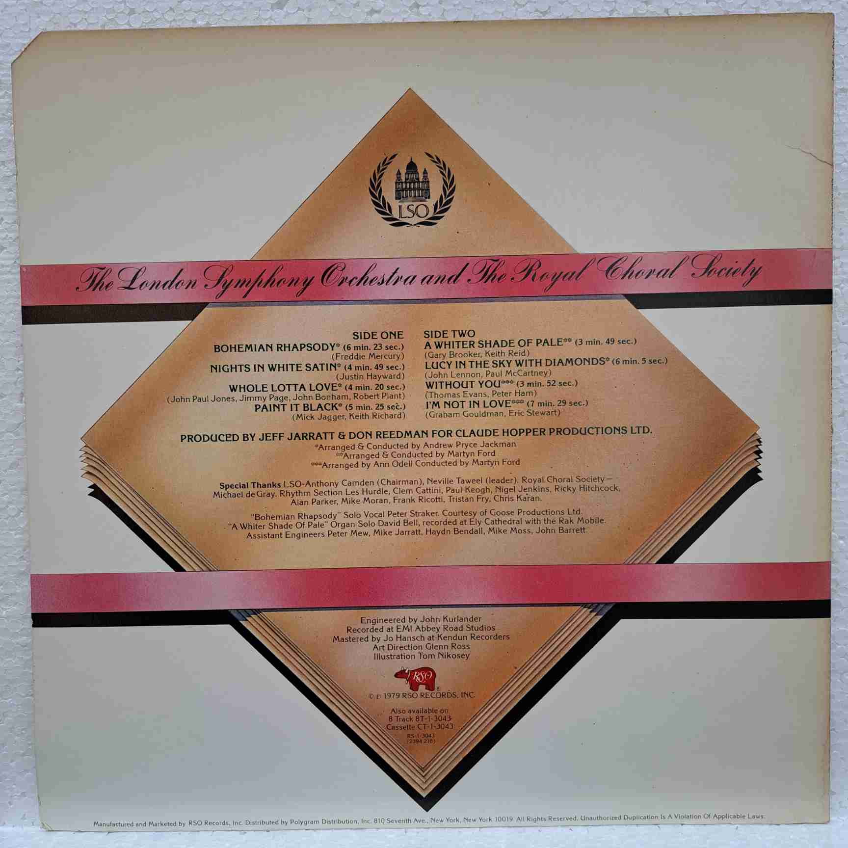 The London Symphony Orchestra – Classic Rock Volume One - Disc VINIL LP VG+ US - imagine 3